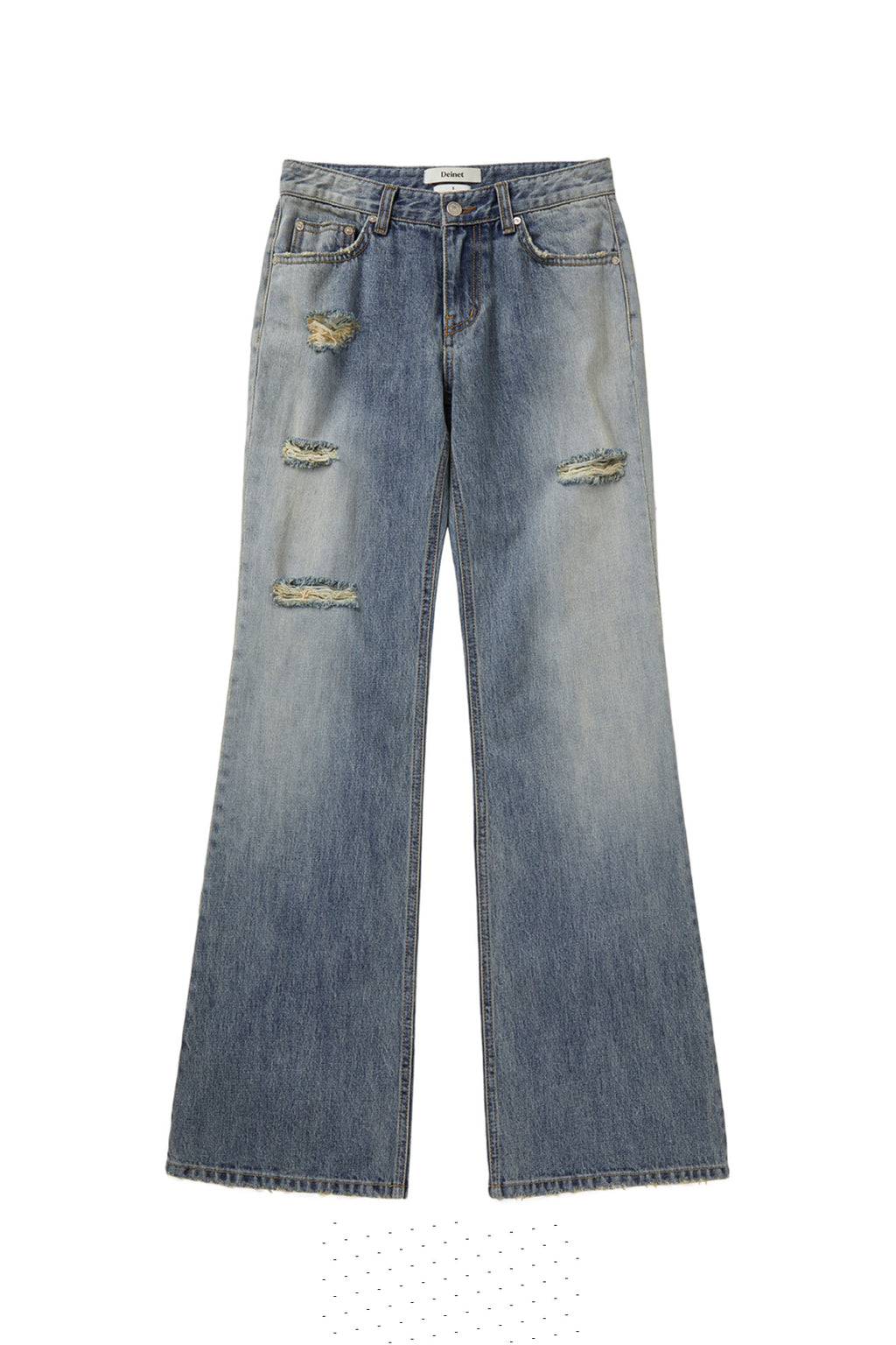 Deinet - Side Seam Washed Jeans (Blue) product image 1 | TRAB K-Fashion Australia