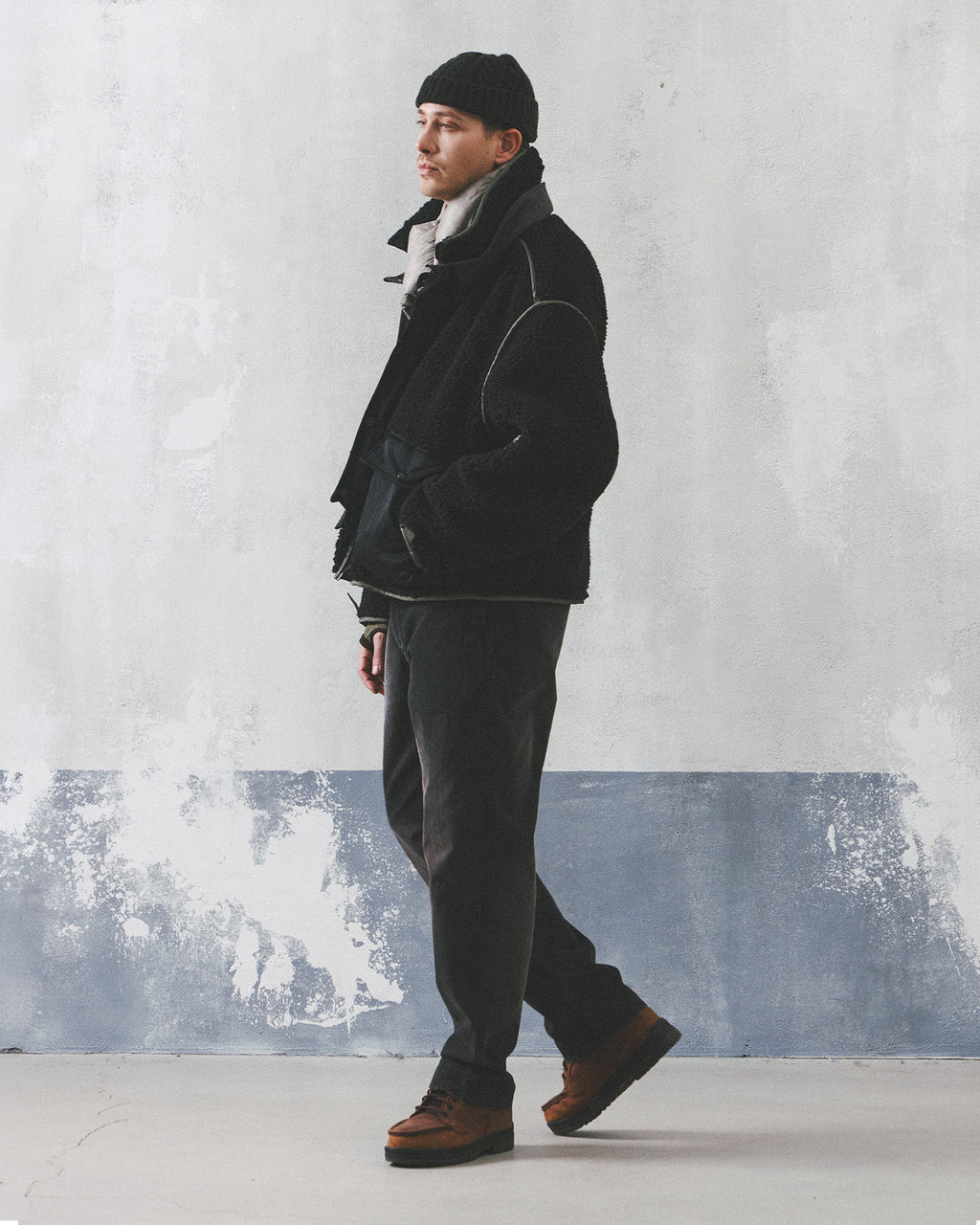 Eastlogue - Alpine Layered Fleece Jumper (Black) product image 5 | TRAB K-Fashion Australia