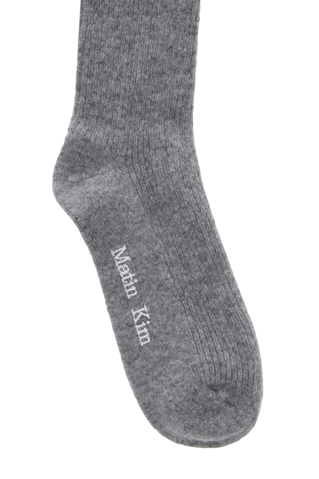Matin Kim - Wool Blended Over Knee Socks (Grey) product image 3 | TRAB K-Fashion Australia