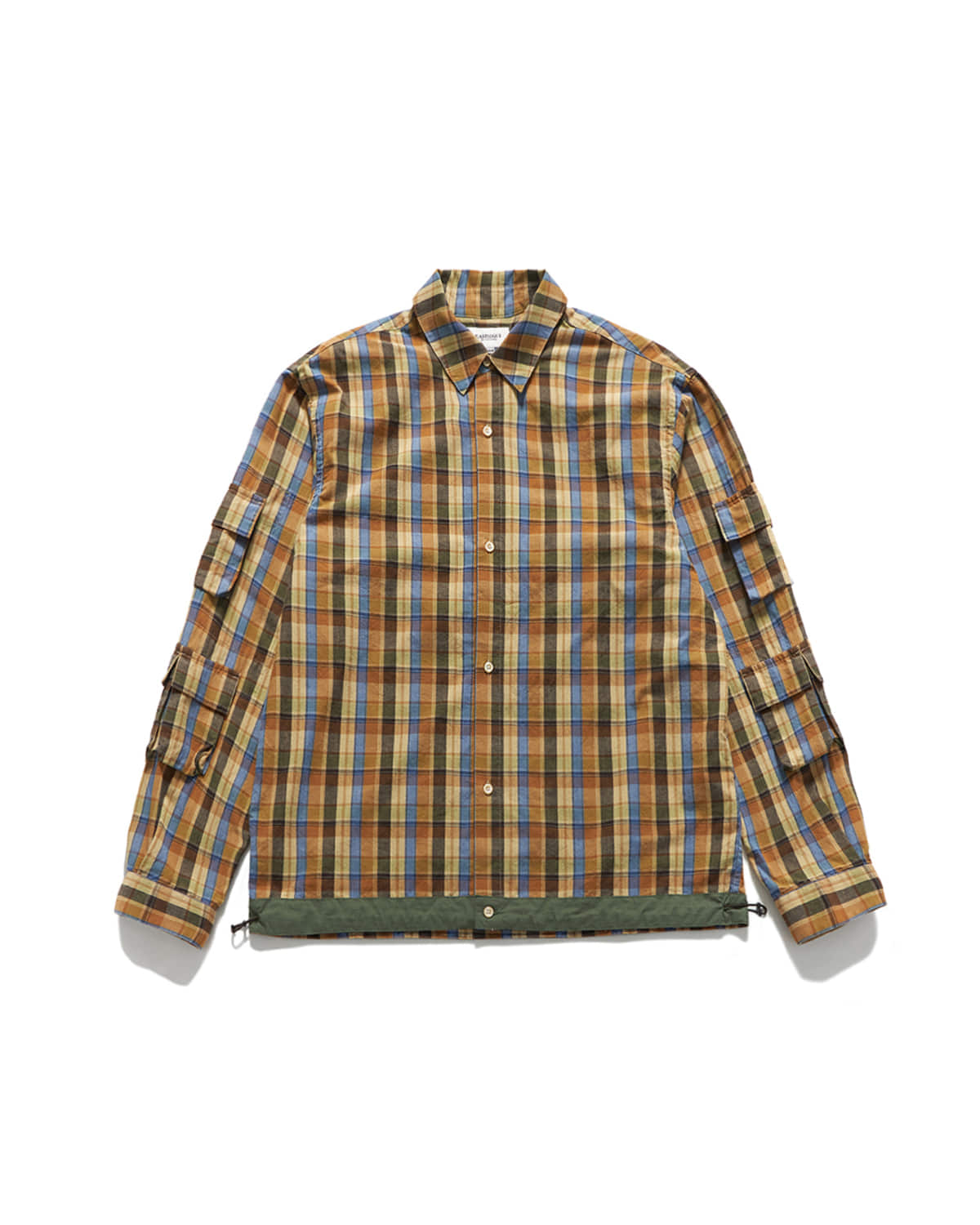 Eastlogue - Magazine Pouch Shirts (Multi Brown Check) product image 5 | TRAB K-Fashion Australia