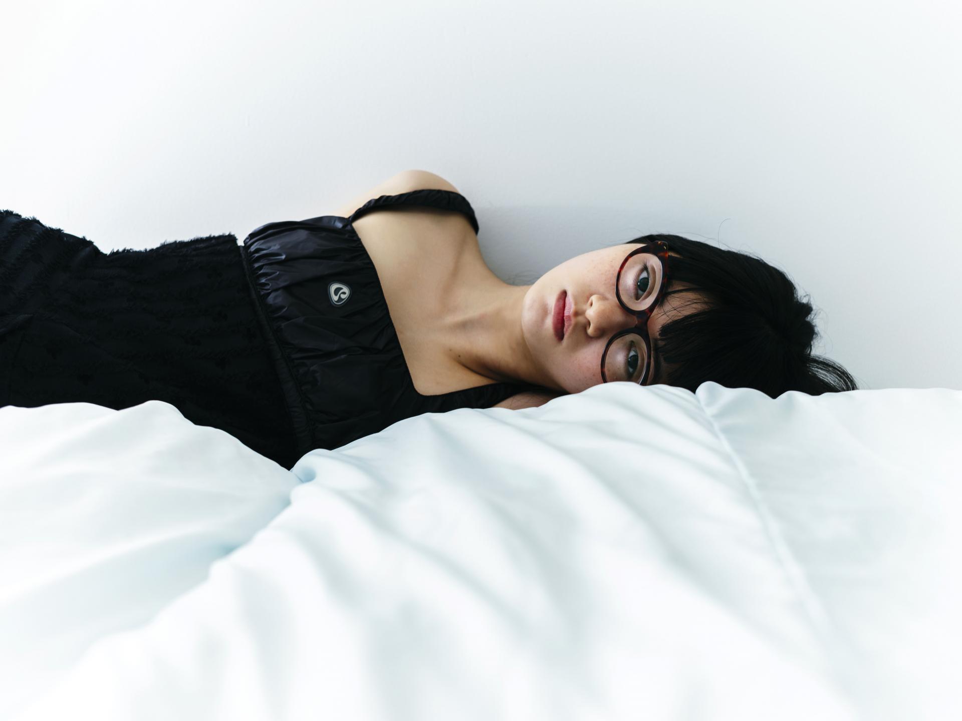 Coyseio - Square Neck Lace Dress (Black) product image 2 | TRAB K-Fashion Australia