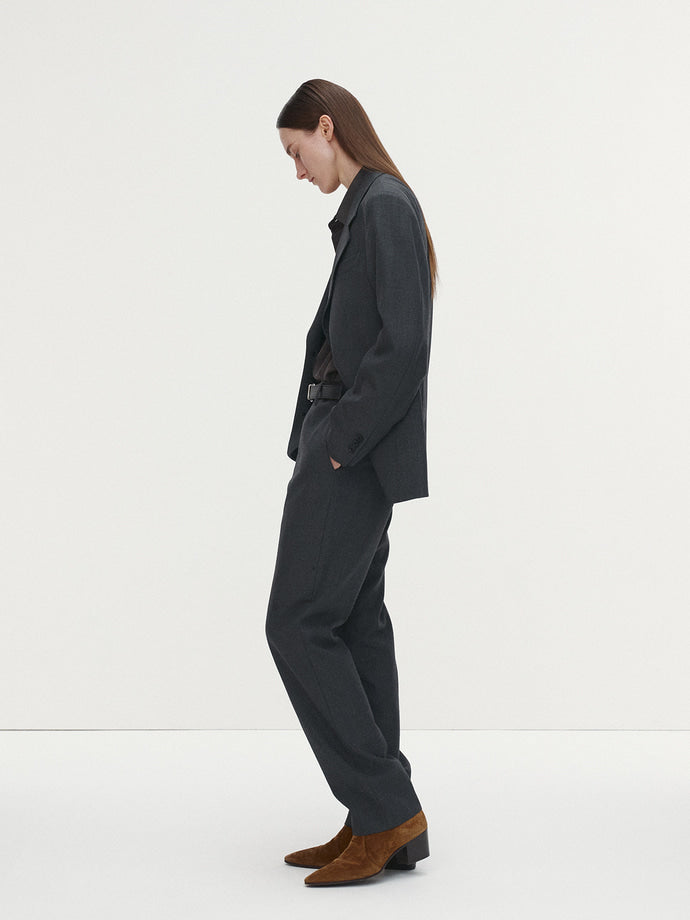 Tonywack - Virgin Wool Relaxed Tailored Jacket (Grey) product image 3 | TRAB K-Fashion Australia