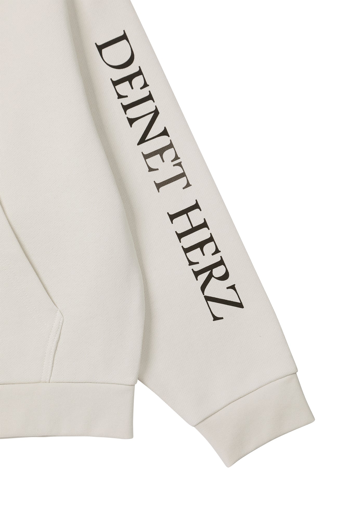 Deinet - German Lettering Hoodie Zip-Up (Ivory) product image 13 | TRAB K-Fashion Australia