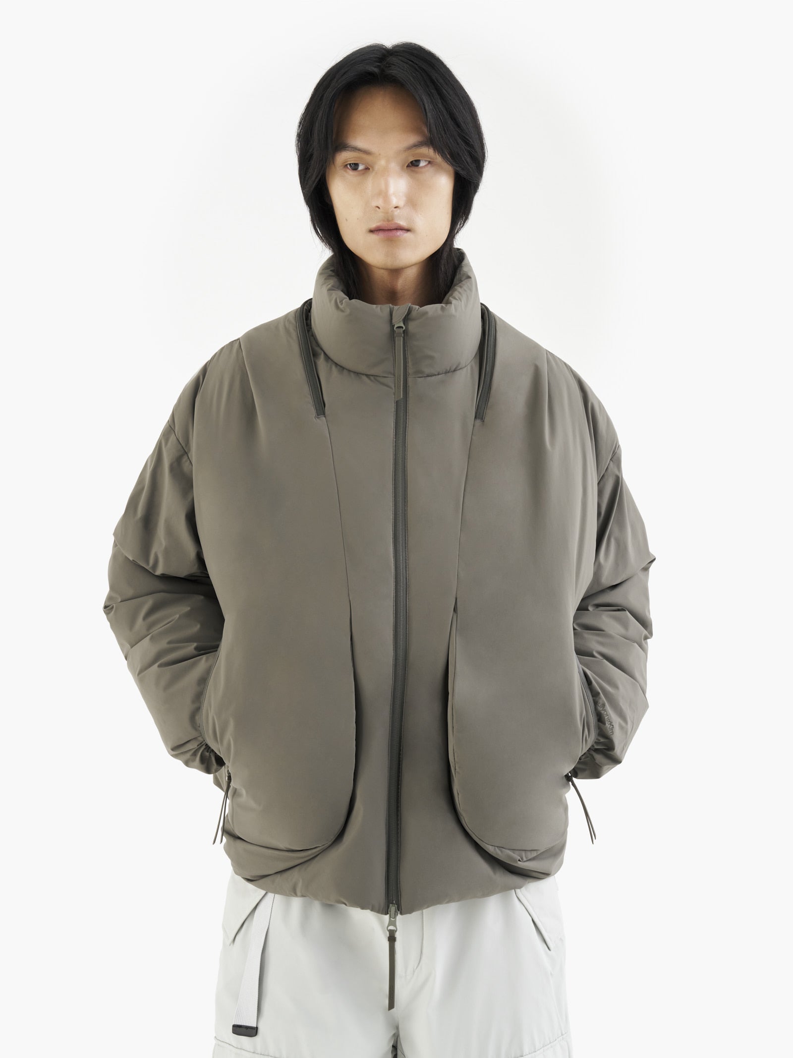 Jiyong Kim - Twisted Down Jacket (Dark Green) product image 4 | TRAB K-Fashion Australia
