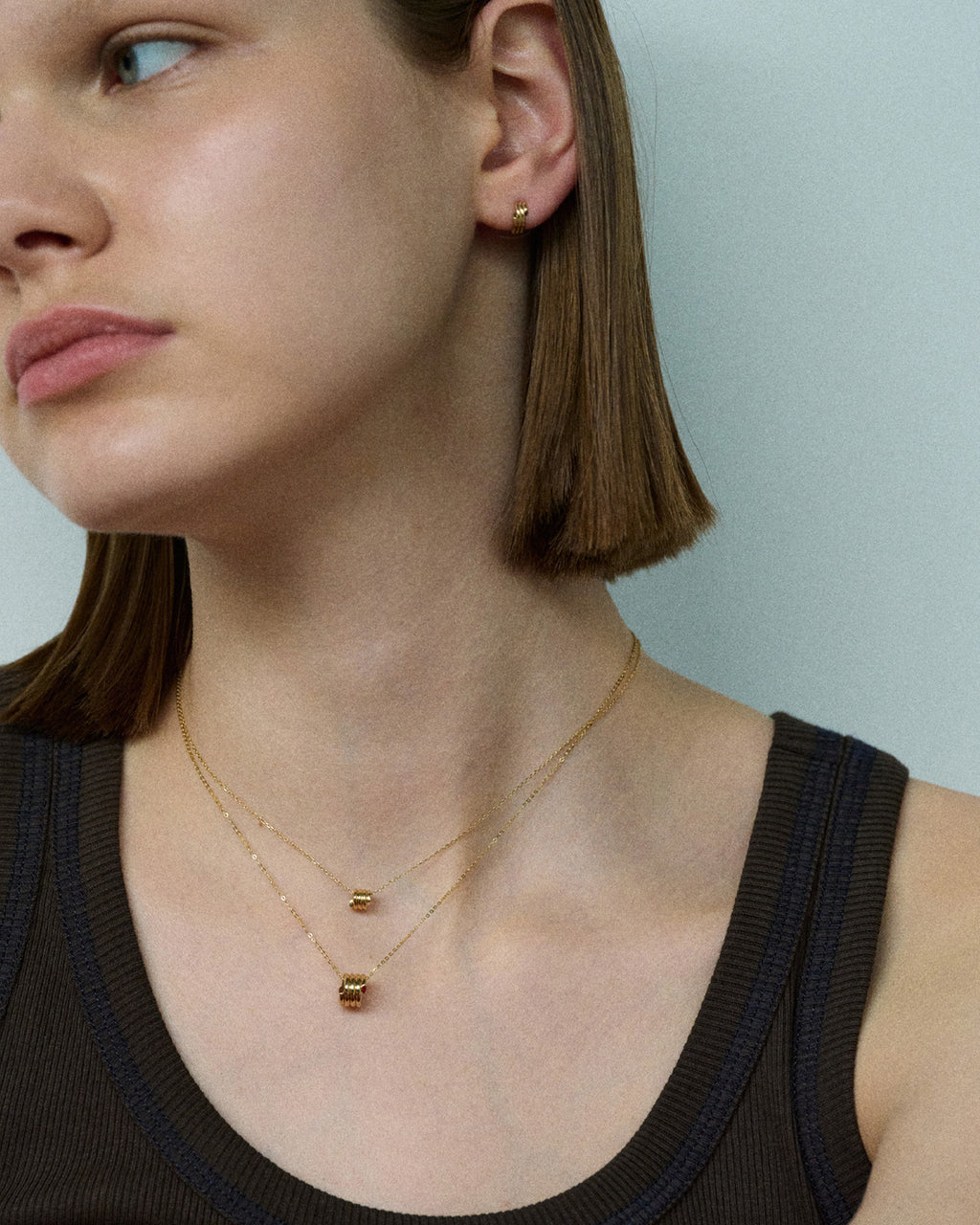 Numbering - Coil Signature Earrings / 3 turns - mini #2101 product image 1 | TRAB K-Fashion Australia