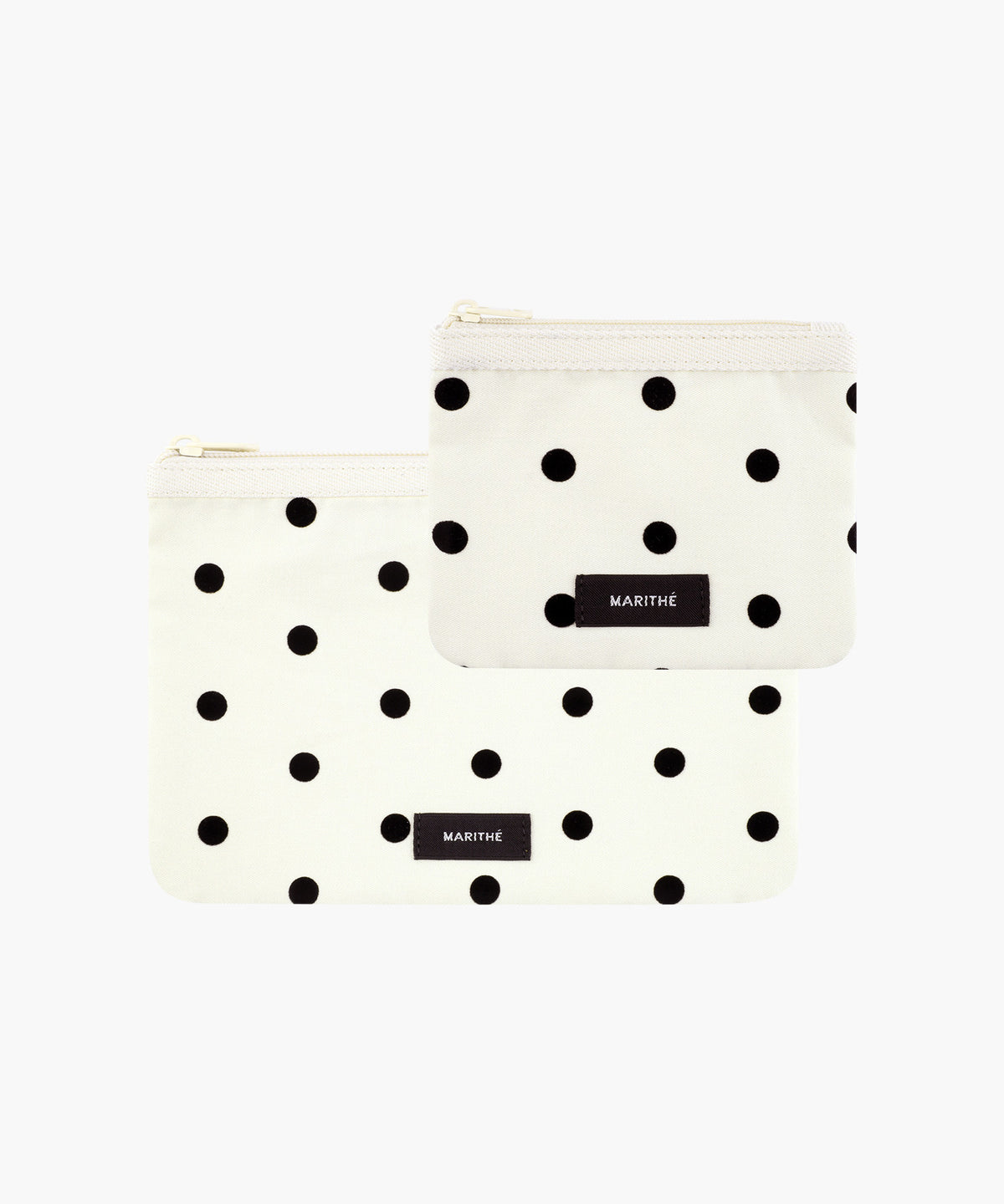 Marithe & Francois Girbaud - Polka Dot Pouch 2pack (Ivory) product image 1 | TRAB K-Fashion Australia