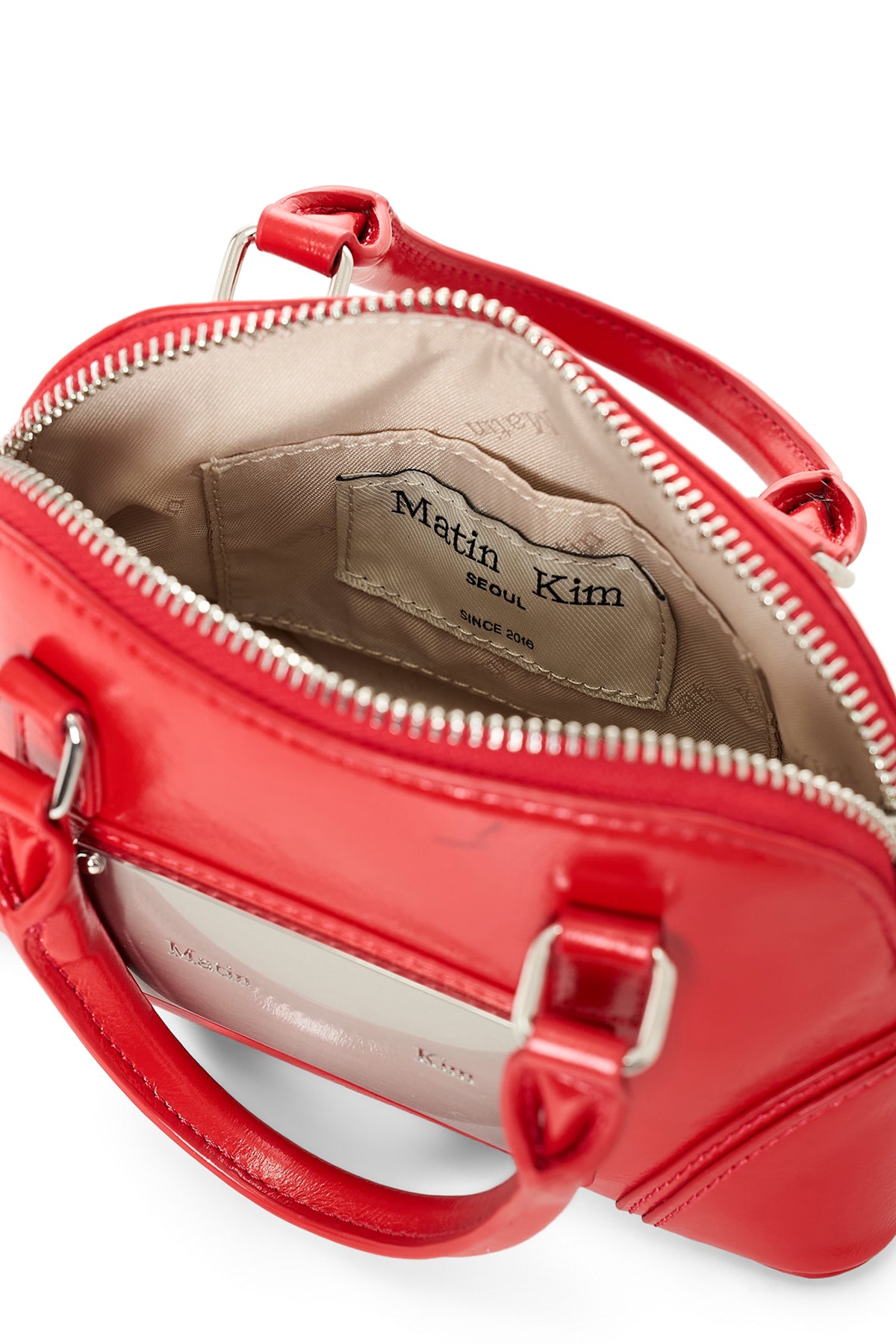 Matin Kim - Curve Zip Mini Bag (Red) product image 5 | TRAB K-Fashion Australia