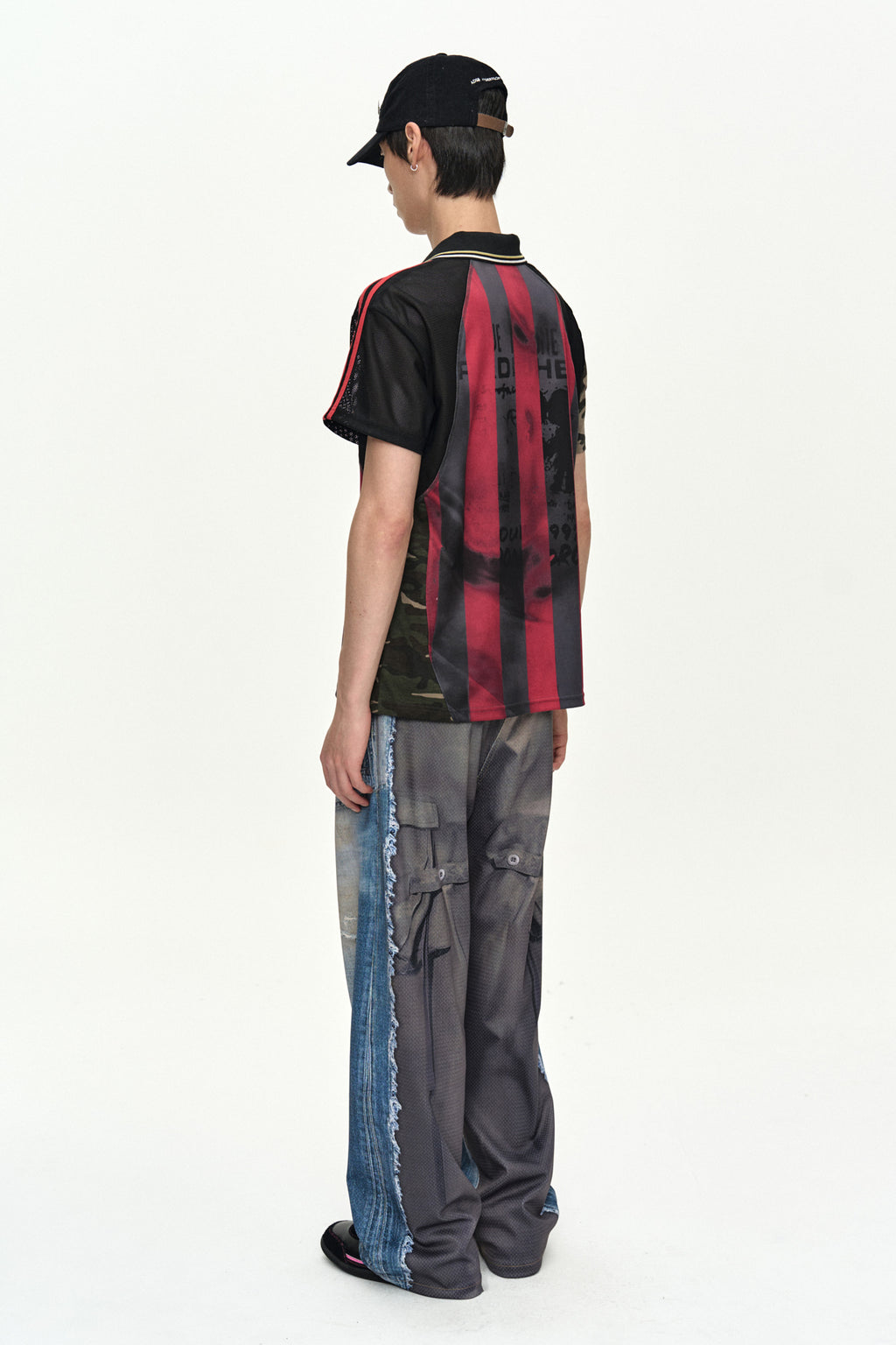 Andersson Bell - Reworked Football T-Shirt (Black/Red) product image 4 | TRAB K-Fashion Australia
