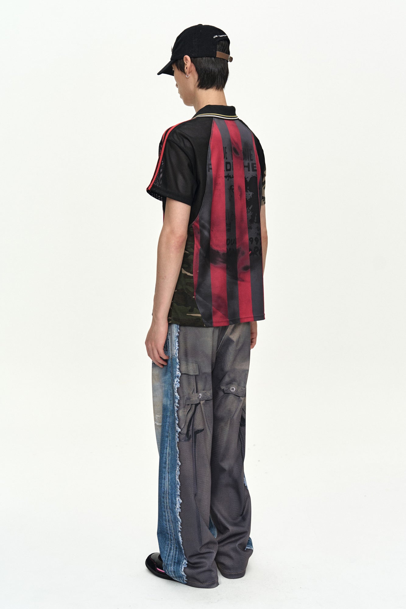 Andersson Bell - Reworked Football T-Shirt (Black/Red) product image 4 | TRAB K-Fashion Australia