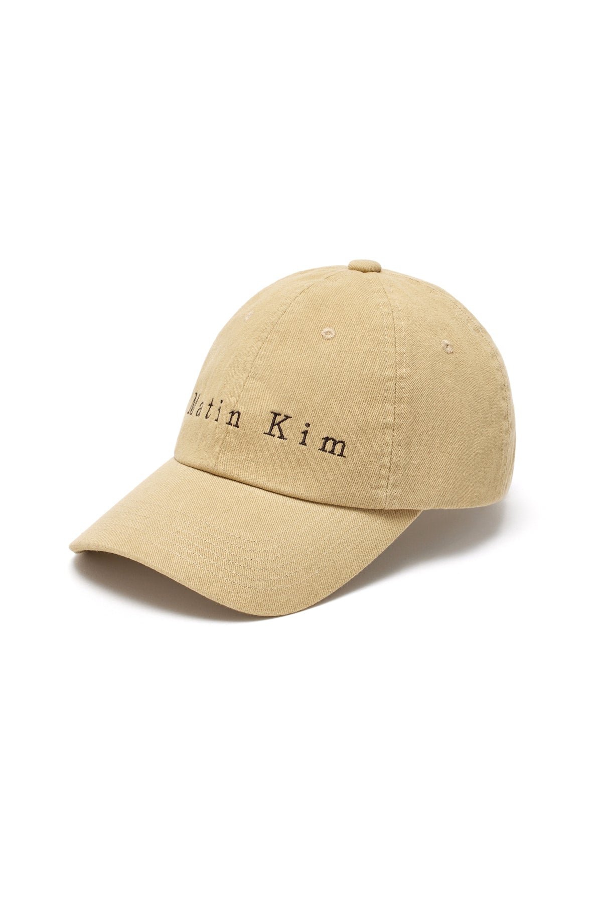 Matin Kim - Matin Cotton Washed Ball Cap (Beige) product image 5 | TRAB K-Fashion Australia