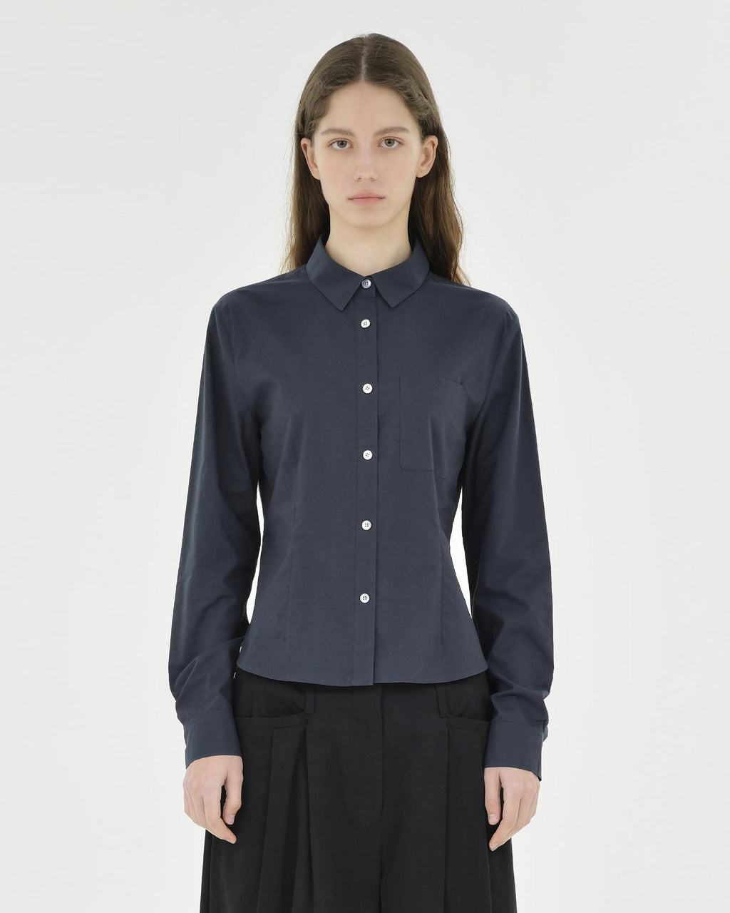 Brownyard - Line Shirt (Dark Navy) product image 1 | TRAB K-Fashion Australia