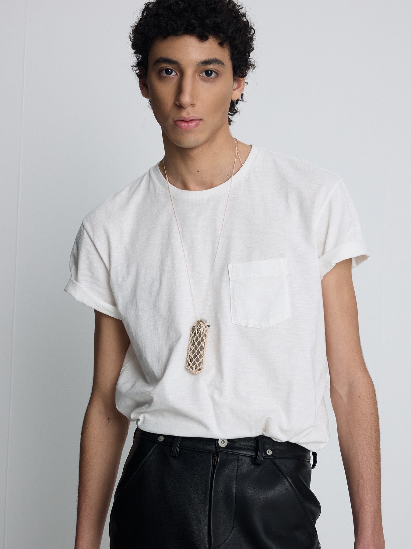 Tonywack - Soft Slub Jersey Pocket T-Shirt (Off White) product image 5 | TRAB K-Fashion Australia