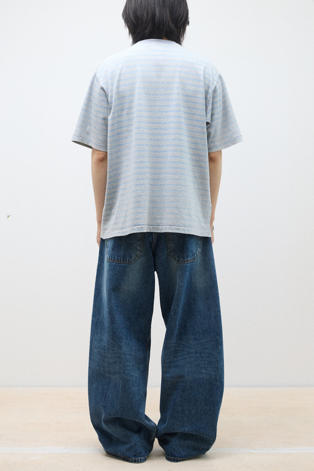 Hatchingroom - VTG Bold Stripe Pocket Tee Sky (Blue) product image 10 | TRAB K-Fashion Australia