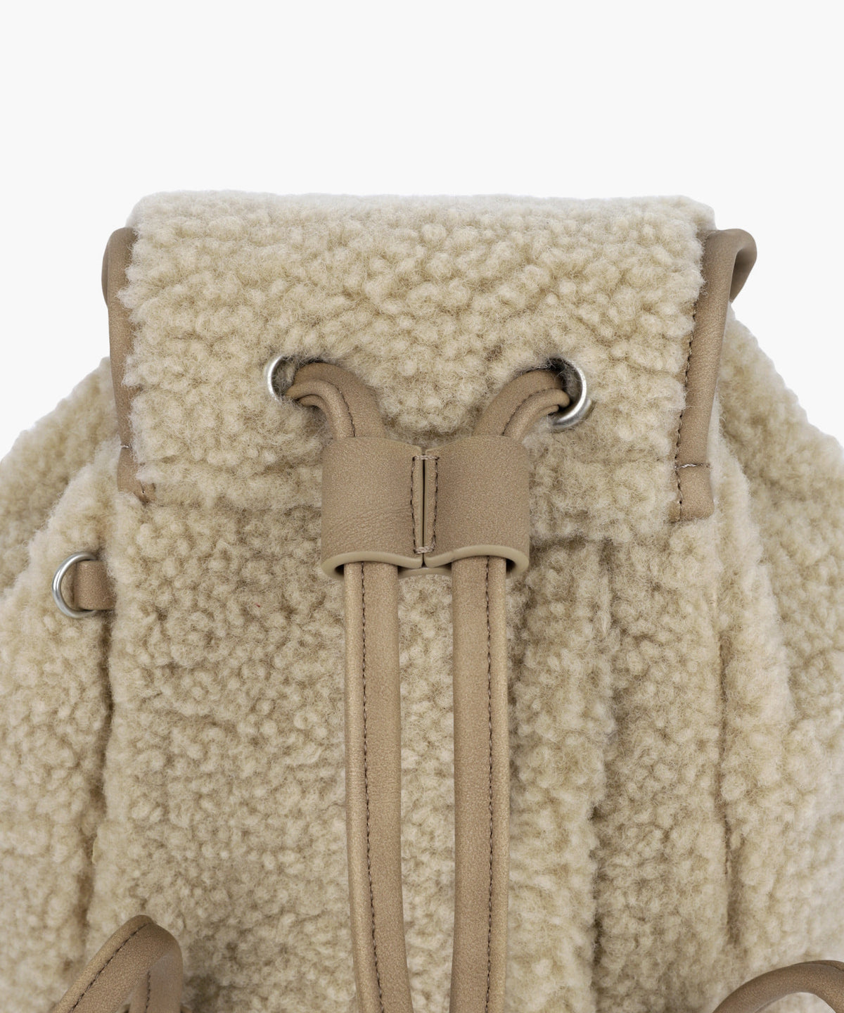 Marithe & Francois Girbaud - Classic Logo Mini Backpack (Beige) product image 5 | TRAB K-Fashion Australia