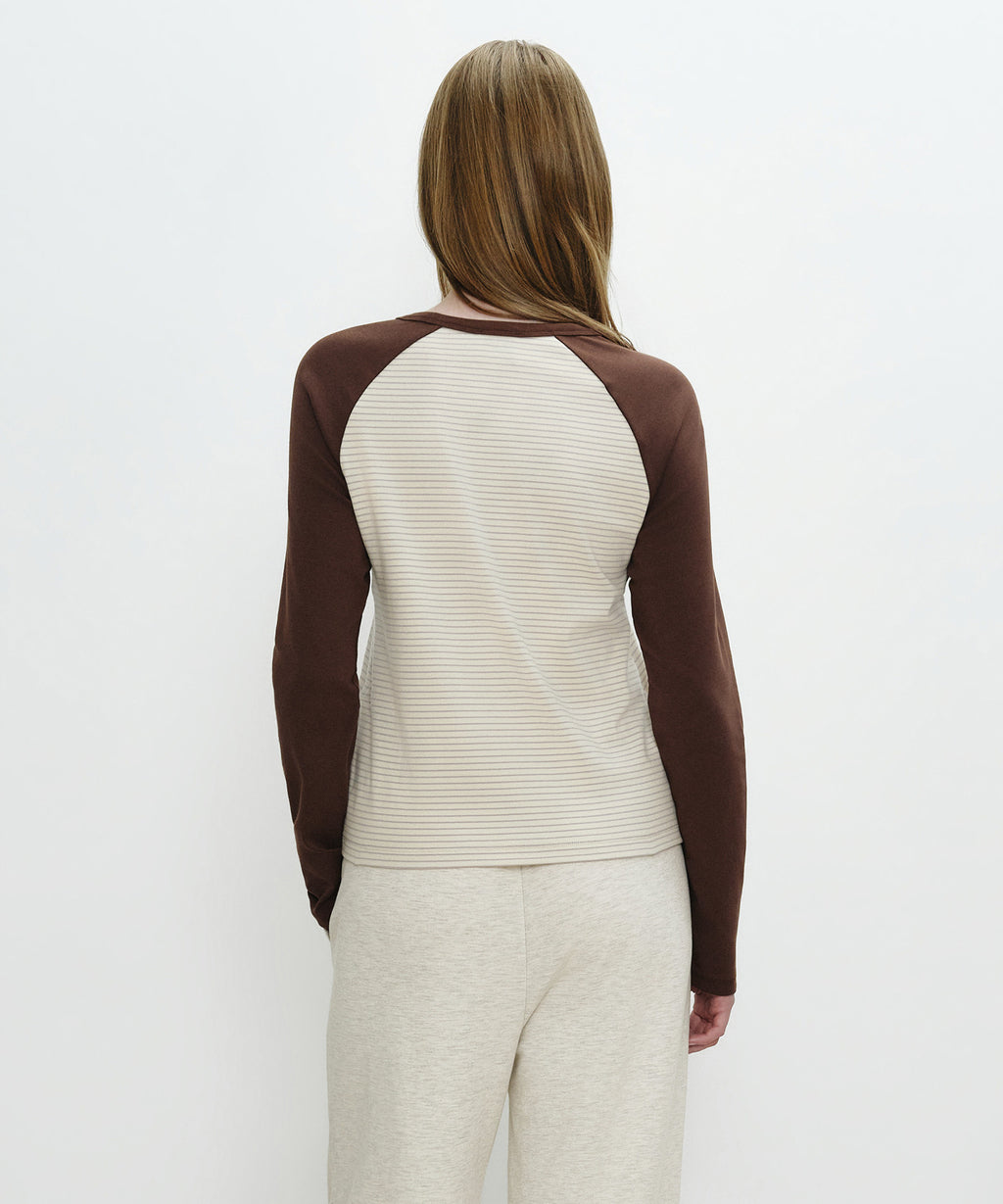 Marithe & Francois Girbaud - Basic Raglan Long Sleeve (Butter) product image 3 | TRAB K-Fashion Australia