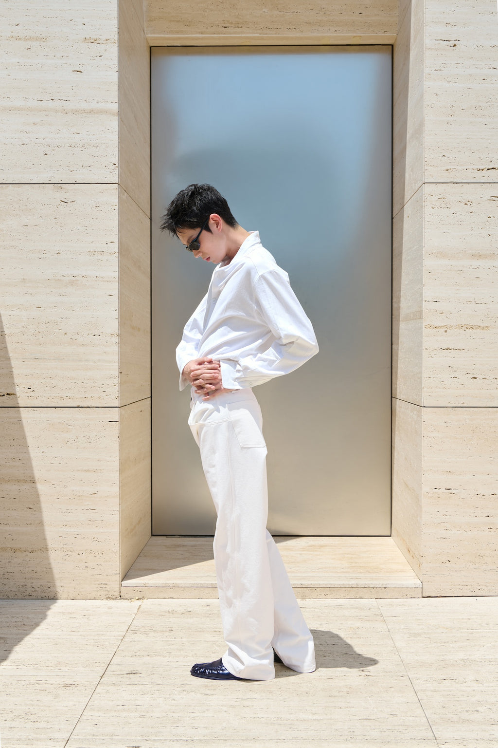 STU - Double Side Line Pants (White) product image 3 | TRAB K-Fashion Australia
