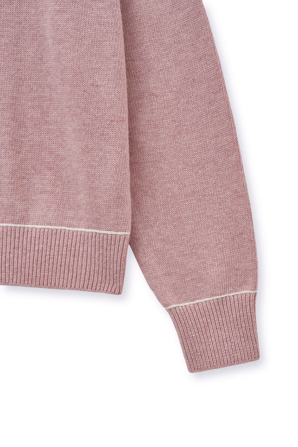 Matin Kim - Color Trim Line Logo Pullover (Pink) product image 3 | TRAB K-Fashion Australia