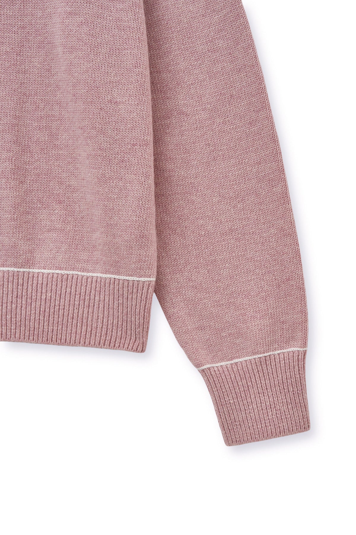Matin Kim - Color Trim Line Logo Pullover (Pink) product image 3 | TRAB K-Fashion Australia