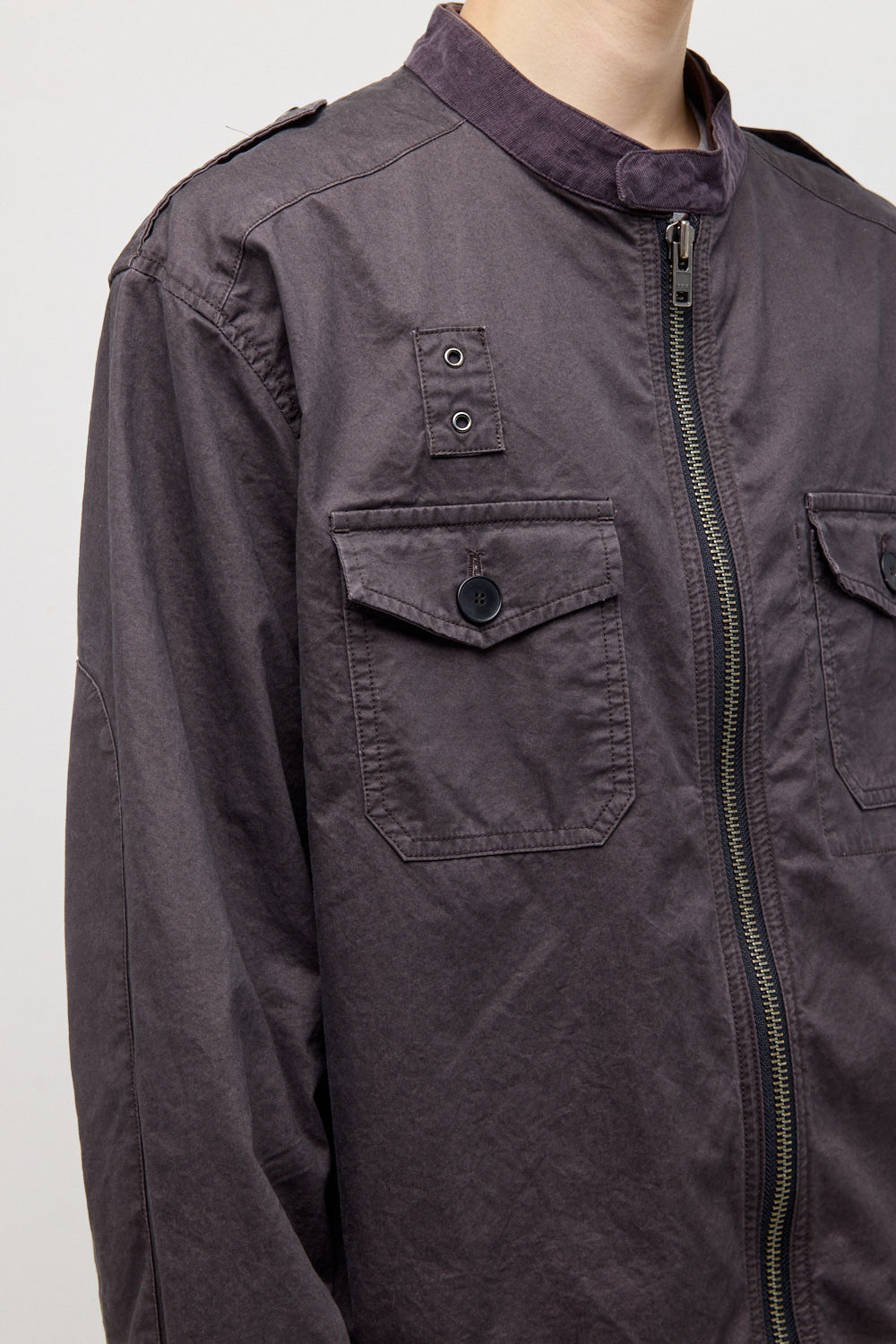 Hatchingroom - Police Jacket (Purple Charcoal) product image 9 | TRAB K-Fashion Australia