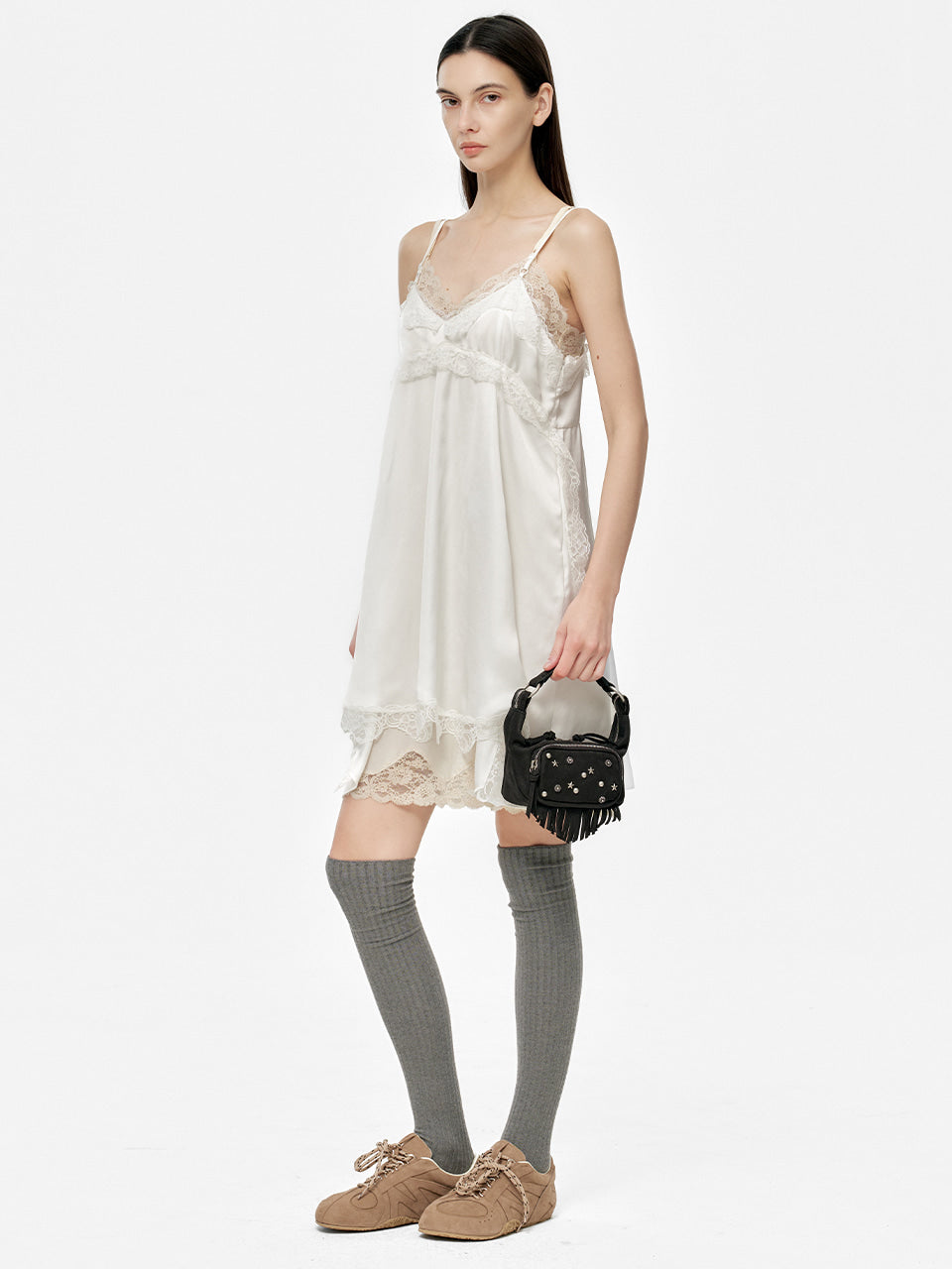 Marge Sherwood - City Hobo Micro (Black Studded Nubuck) product image 3 | TRAB K-Fashion Australia