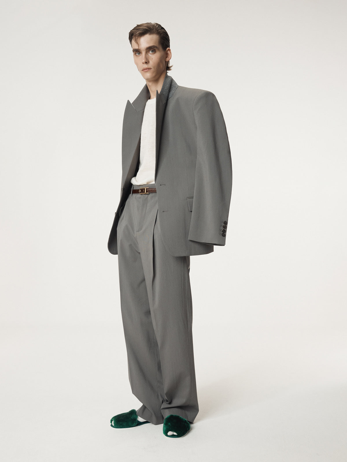 Recto - Structured Single Suit Jacket (Midnight Grey) product image 3 | TRAB K-Fashion Australia