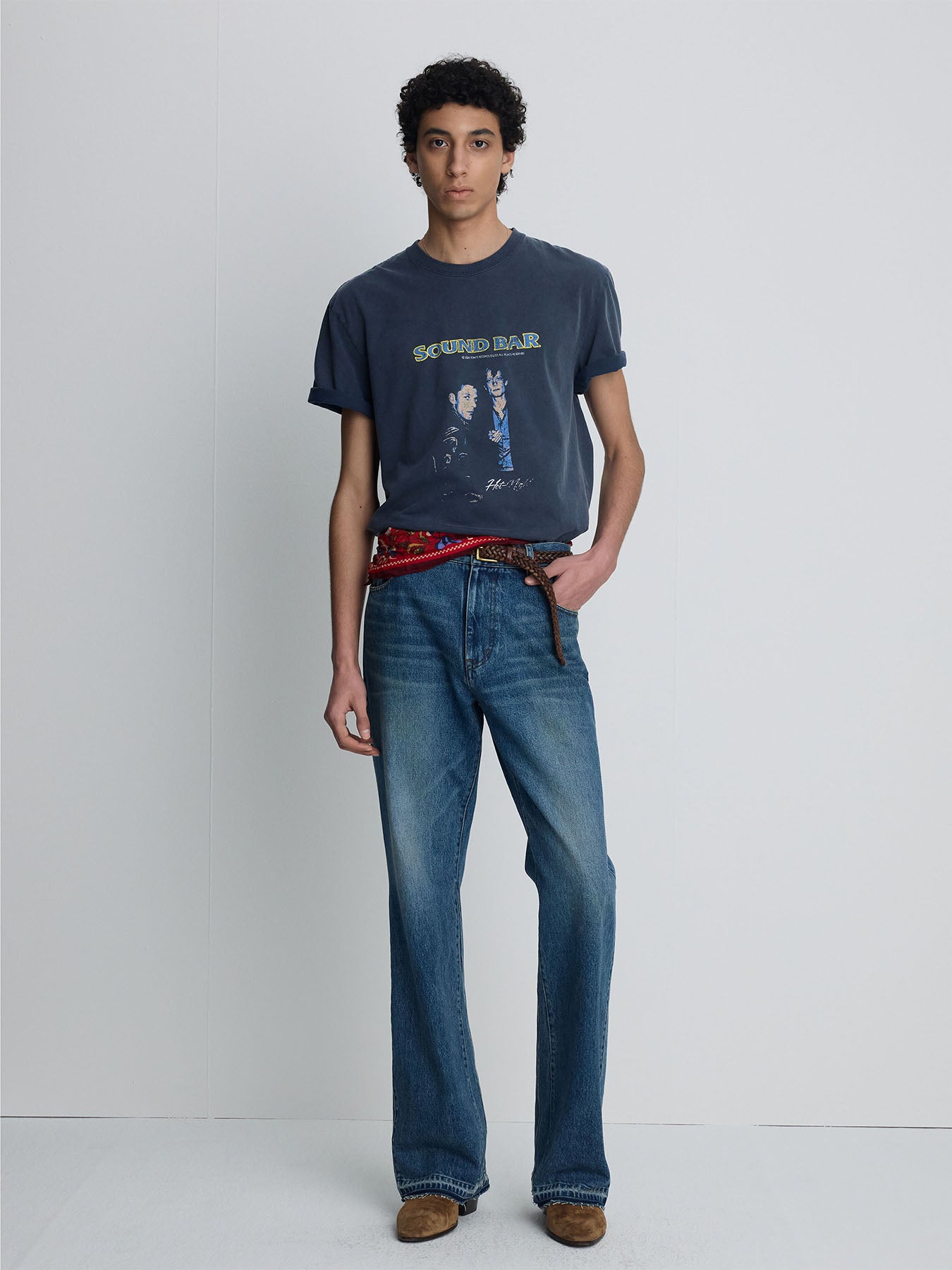 Tonywack - Flared-Leg Reconstructed Denim Jeans (Vintage Blue) product image 3 | TRAB K-Fashion Australia
