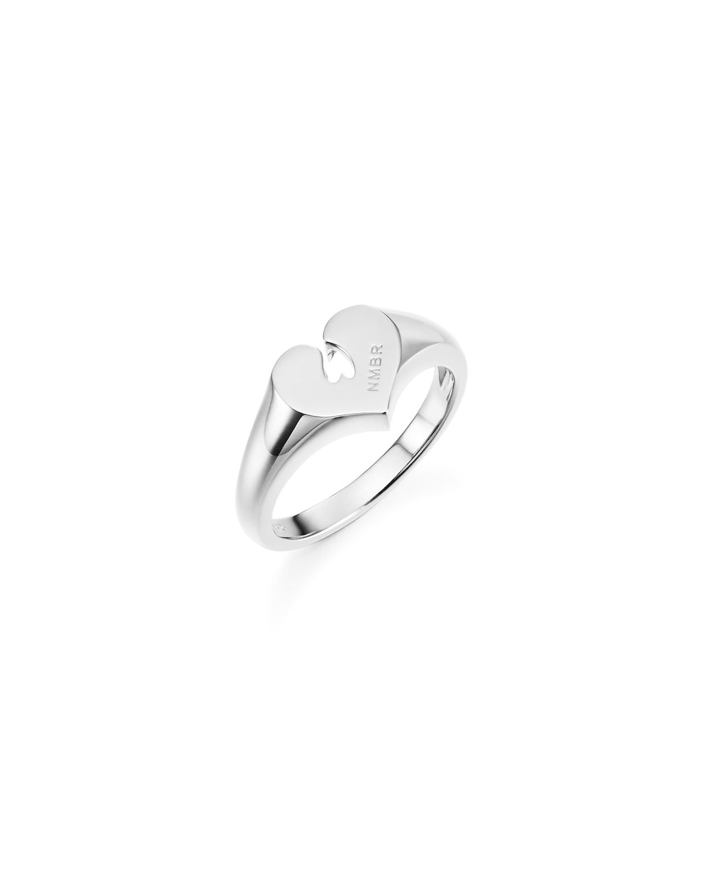 Numbering - Heart Signet Pinky Ring #8516 product image 3 | TRAB K-Fashion Australia
