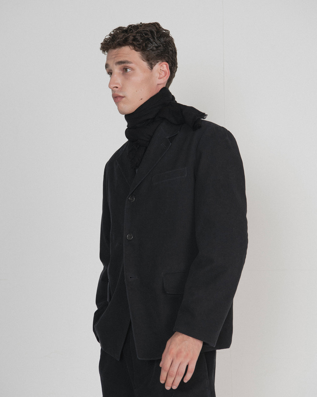 Brownyard - Washed Cotton Jacket (Black) product image 3 | TRAB K-Fashion Australia