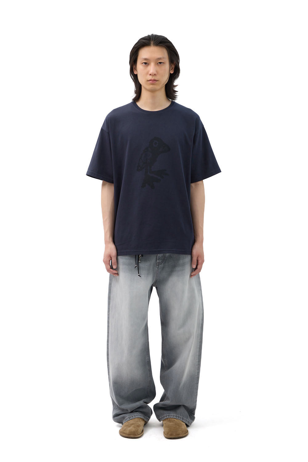 Hatchingroom - VTG Paisley Bird Tee Washed Dark (Navy) product image 5 | TRAB K-Fashion Australia