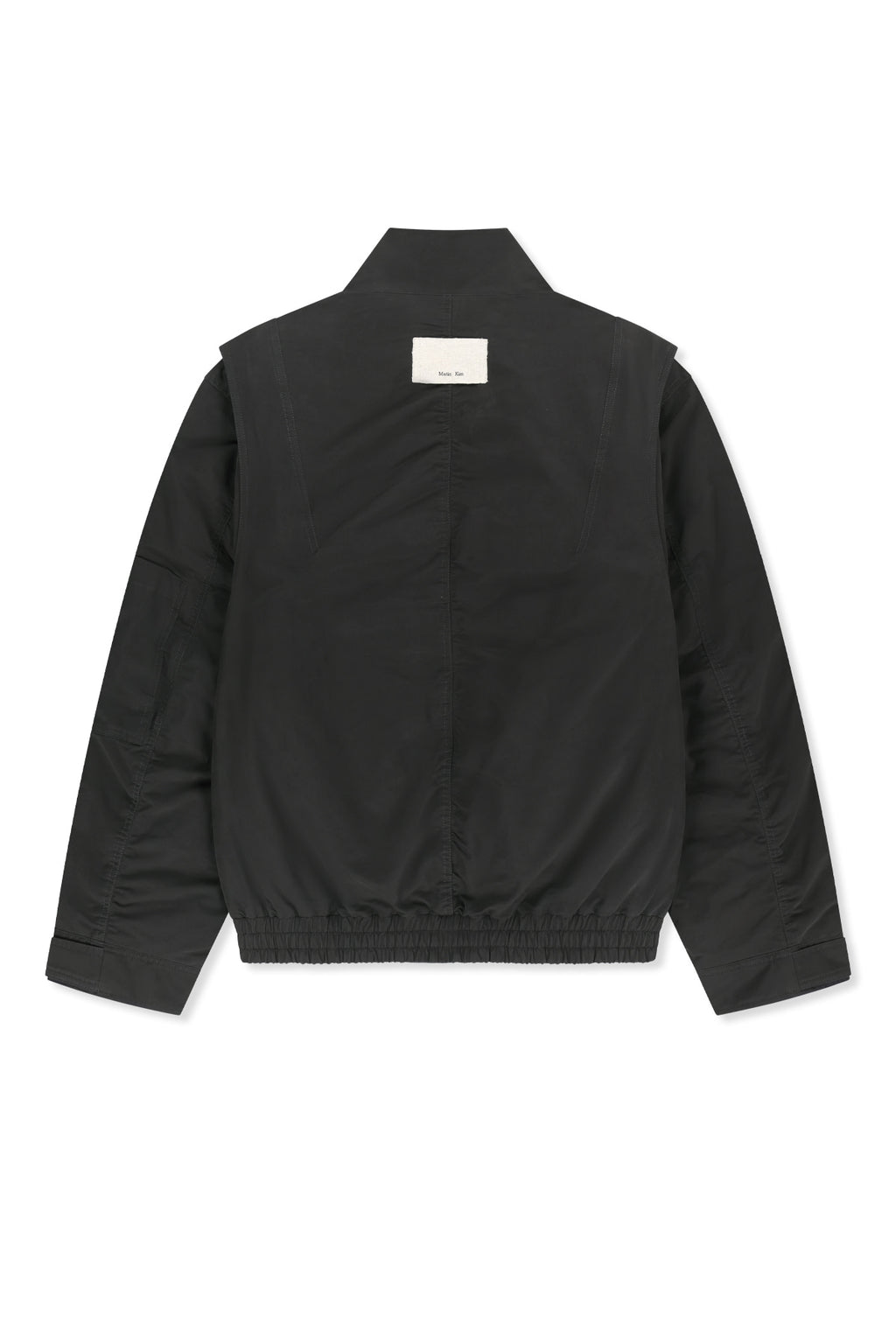 Matin Kim - Buckle High Neck Utility Jumper (Charcoal) product image 2 | TRAB K-Fashion Australia