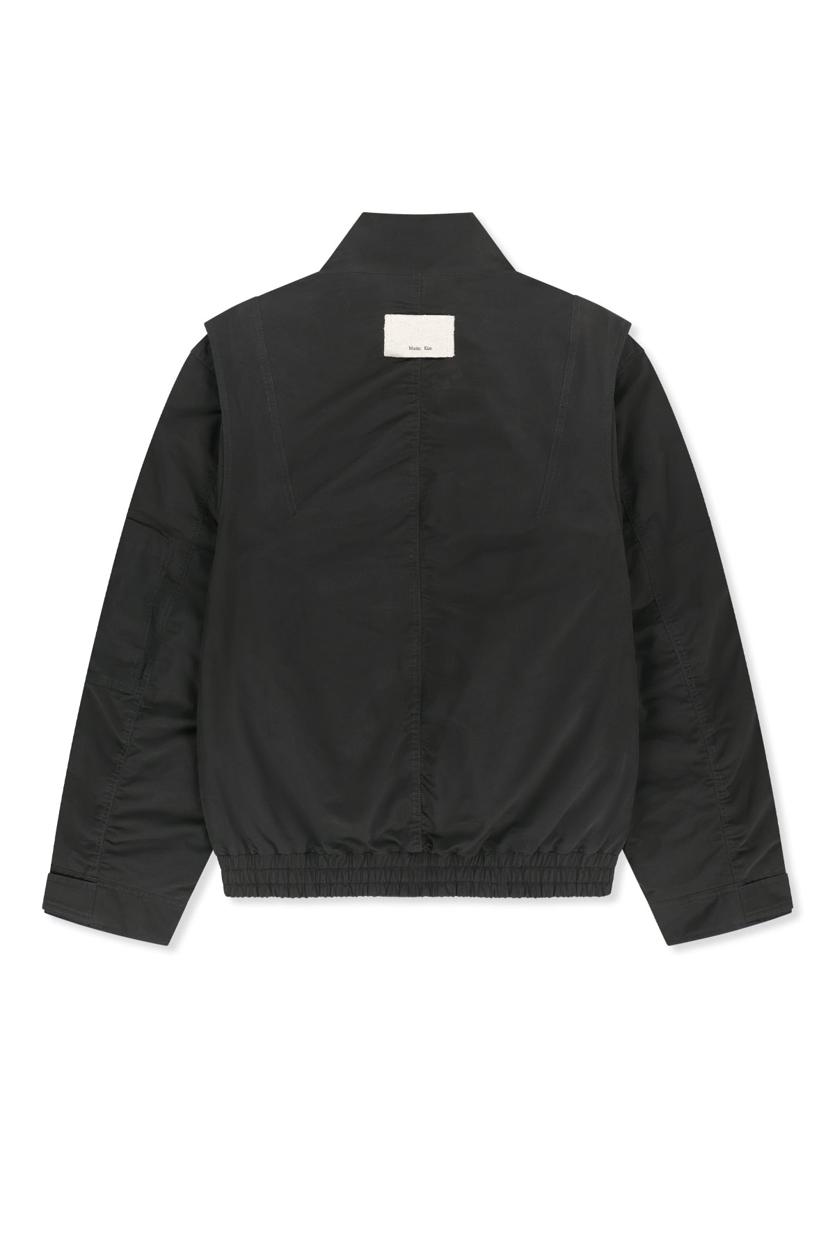 Matin Kim - Buckle High Neck Utility Jumper (Charcoal) product image 2 | TRAB K-Fashion Australia