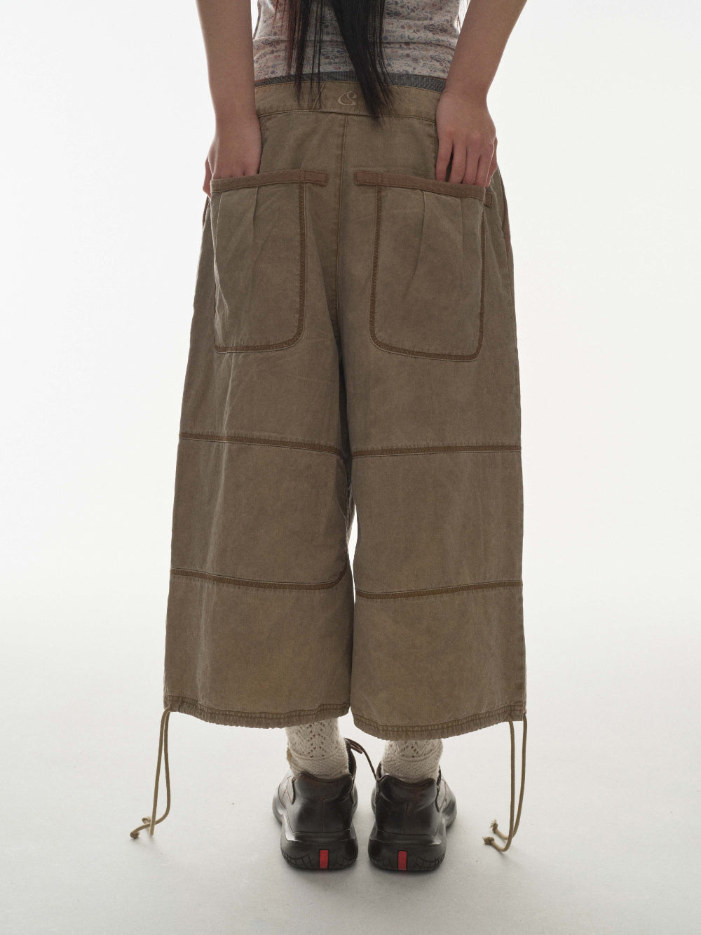 Coyseio - Zigzag Pants (Brown) product image 4 | TRAB K-Fashion Australia