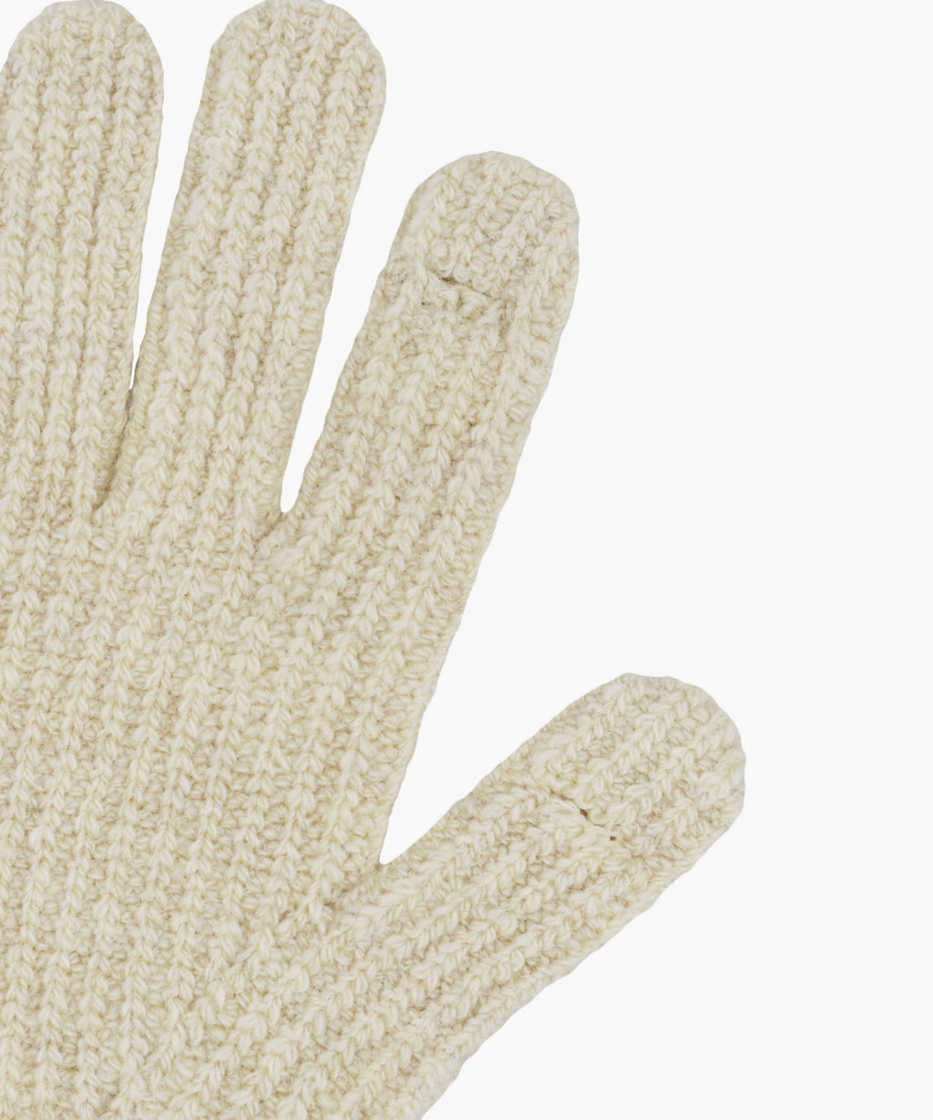 Marithe & Francois Girbaud - Classic Logo Knit Glove (Light Beige) product image 4 | TRAB K-Fashion Australia