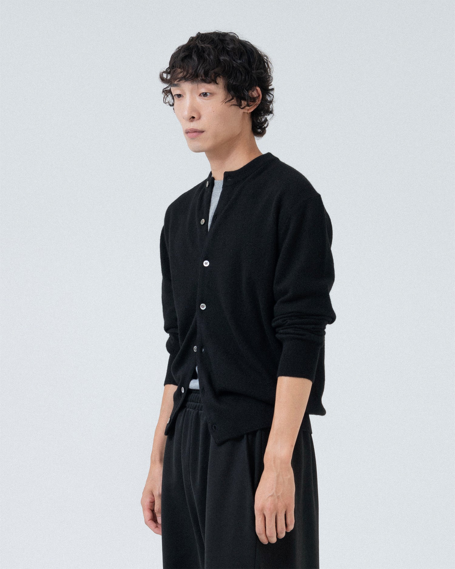 Brownyard - Round Cardigan (Black) product image 2 | TRAB K-Fashion Australia