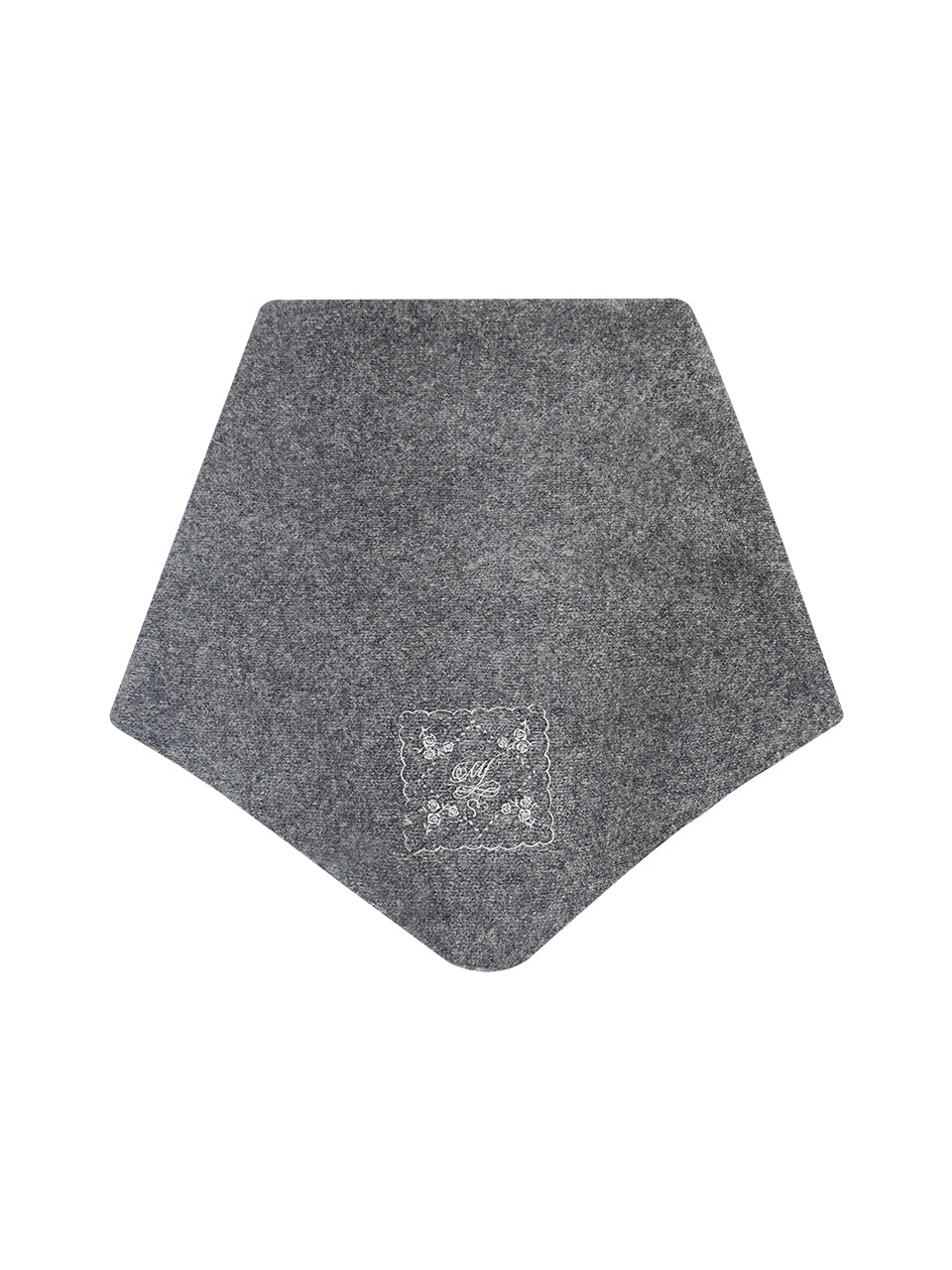 Margarin Fingers - Rose Embroidery Muffler (Charcoal) product image 2 | TRAB K-Fashion Australia