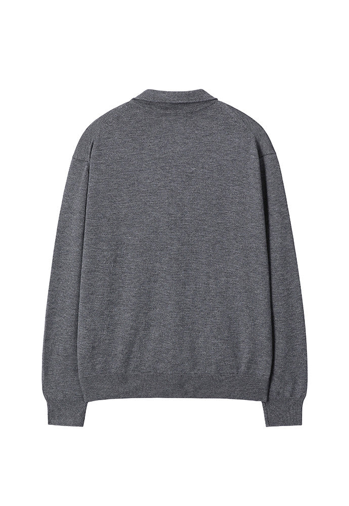 Art if acts - High Collar Cardigan (Stone) product image 8 | TRAB K-Fashion Australia