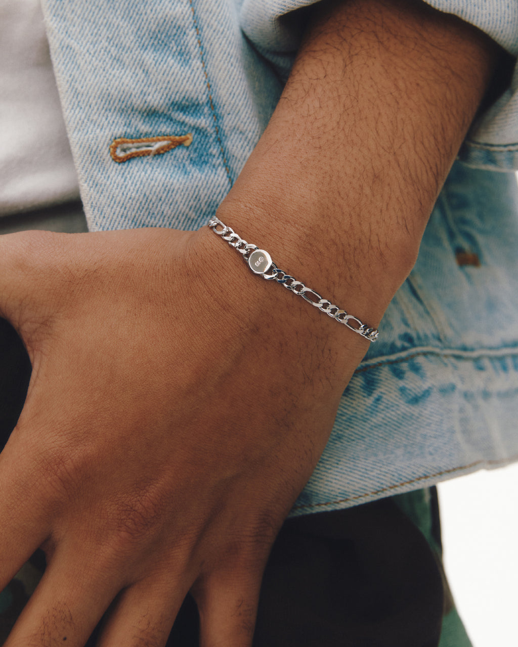 Numbering - Figaro Chain Bracelet with A13 Logo #5946 product image 1 | TRAB K-Fashion Australia