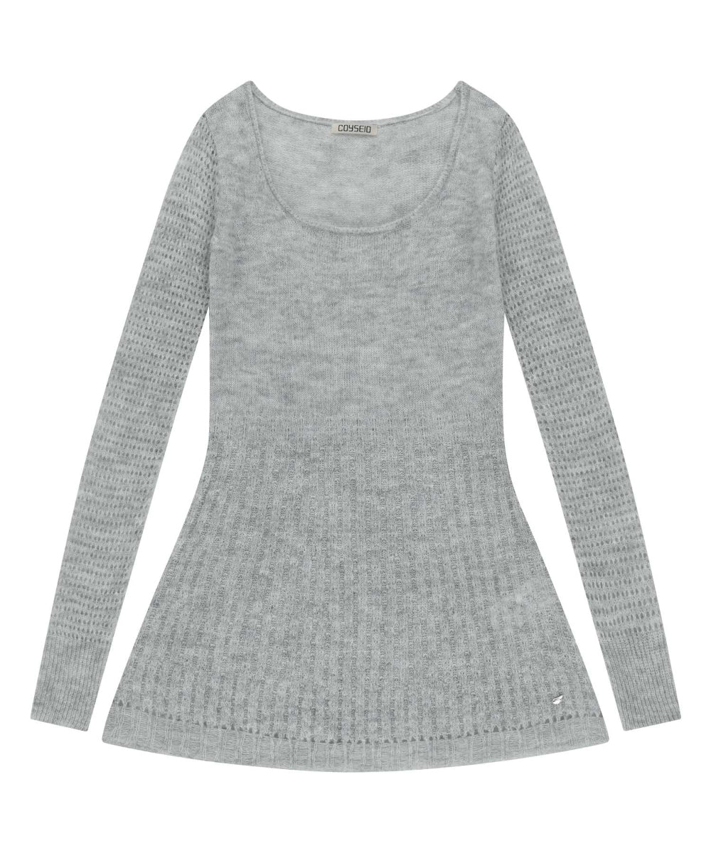 Coyseio - Soft Bell Knit (Light Grey) product image 9 | TRAB K-Fashion Australia