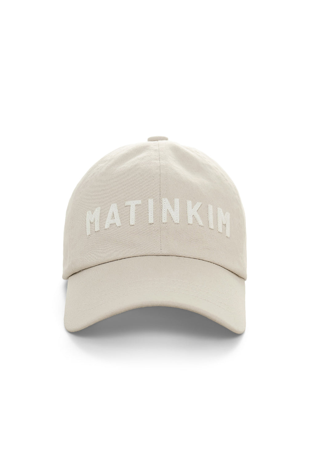 Matin Kim - Applique Felt Logo Ball Cap (Light Grey) product image 1 | TRAB K-Fashion Australia