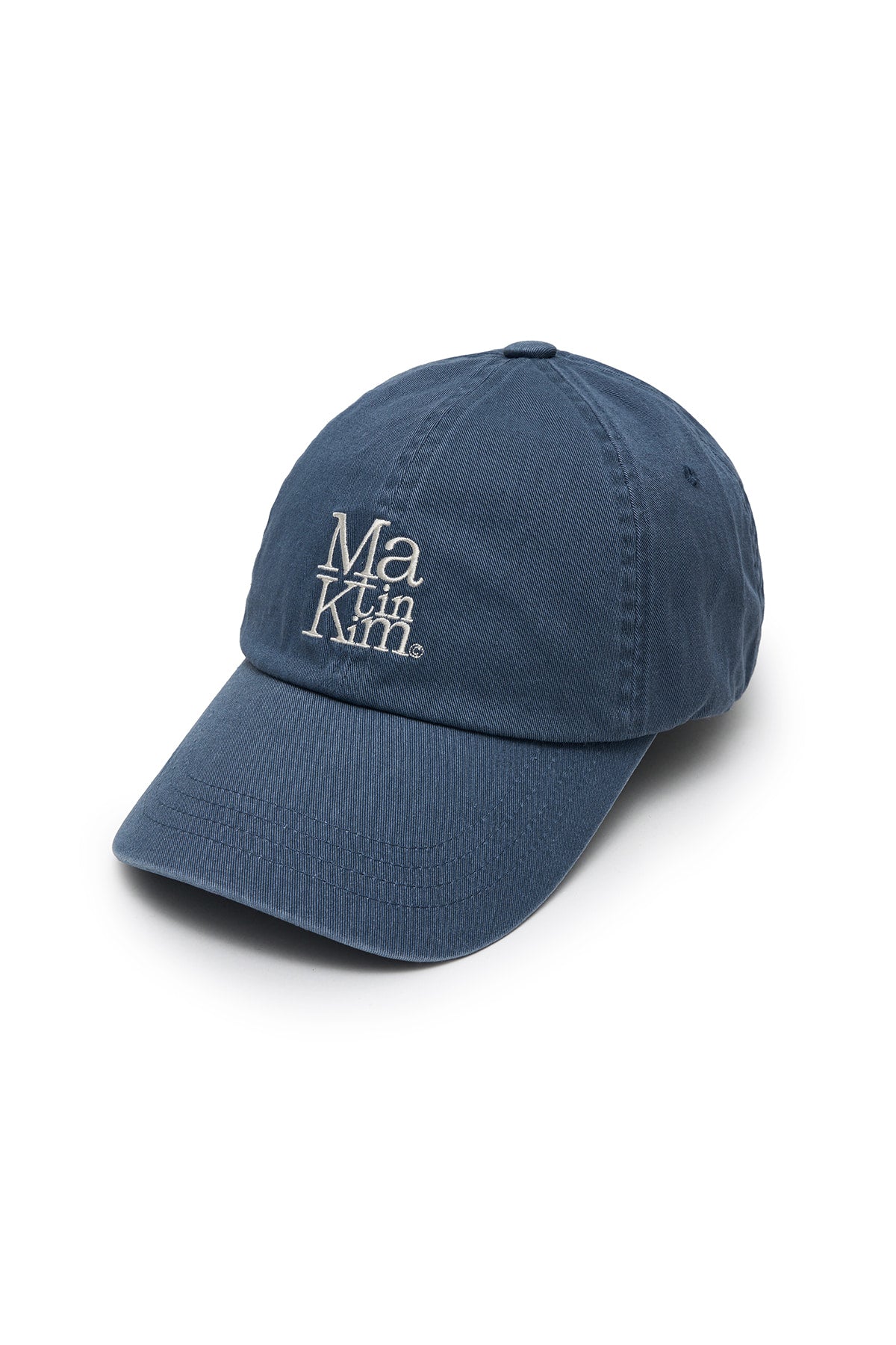Matin Kim - Matin Block Logo Ball Cap (Smoke Blue) product image 2 | TRAB K-Fashion Australia