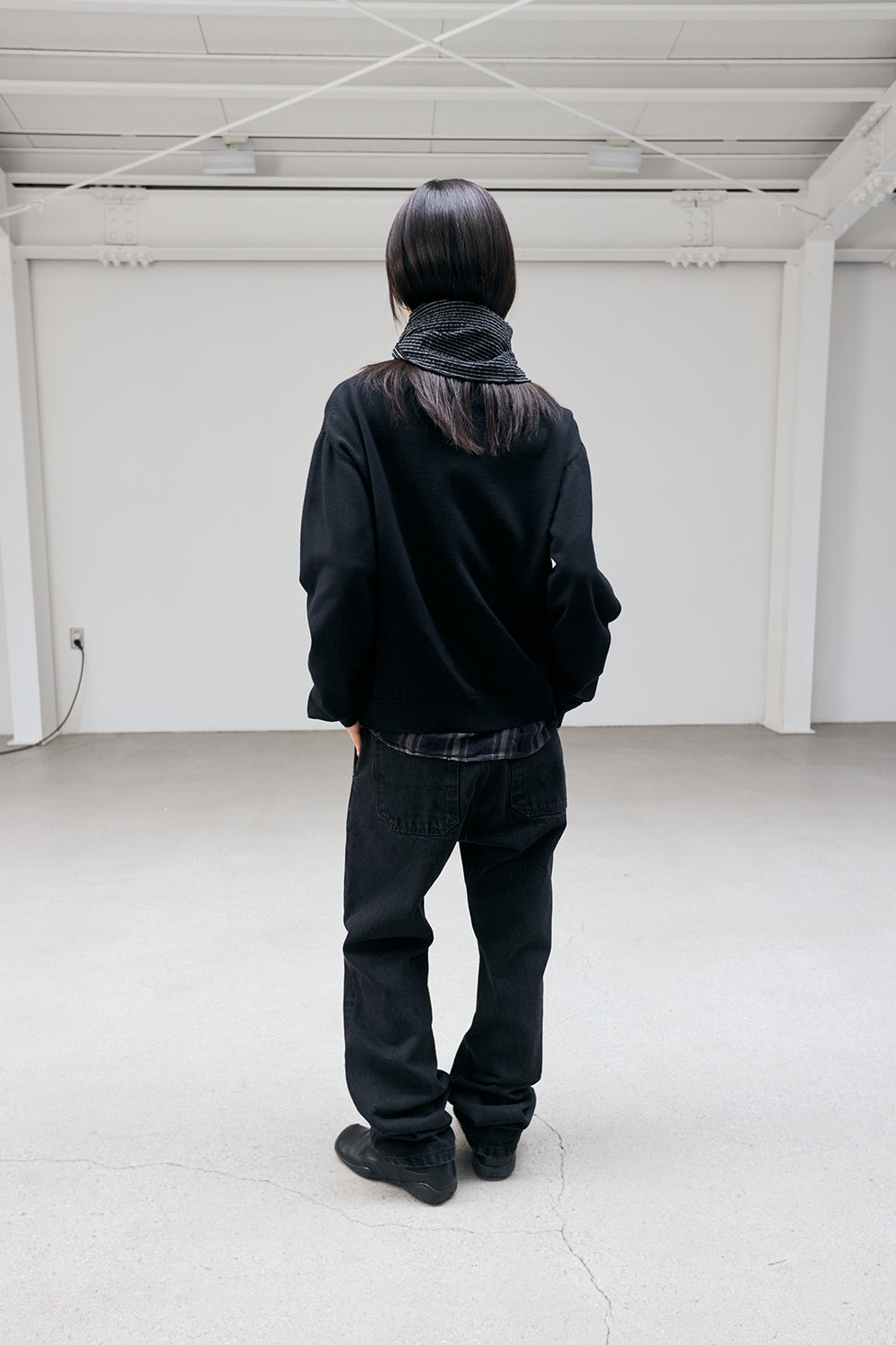 Hatchingroom - Zip Cardigan (Black) product image 9 | TRAB K-Fashion Australia