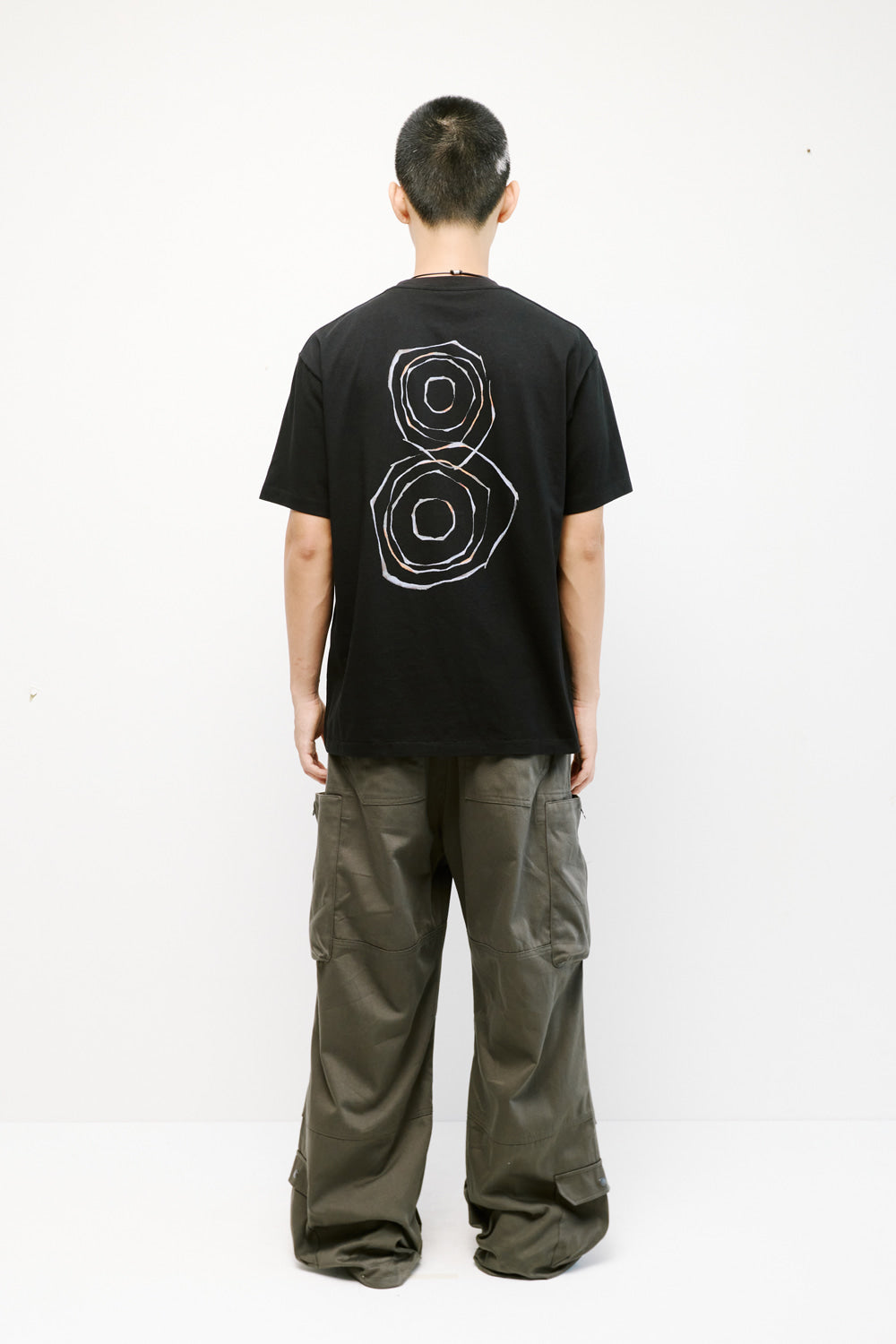 Hatchingroom - Shirakami Woods 8 Tee Washed (Black) product image 5 | TRAB K-Fashion Australia