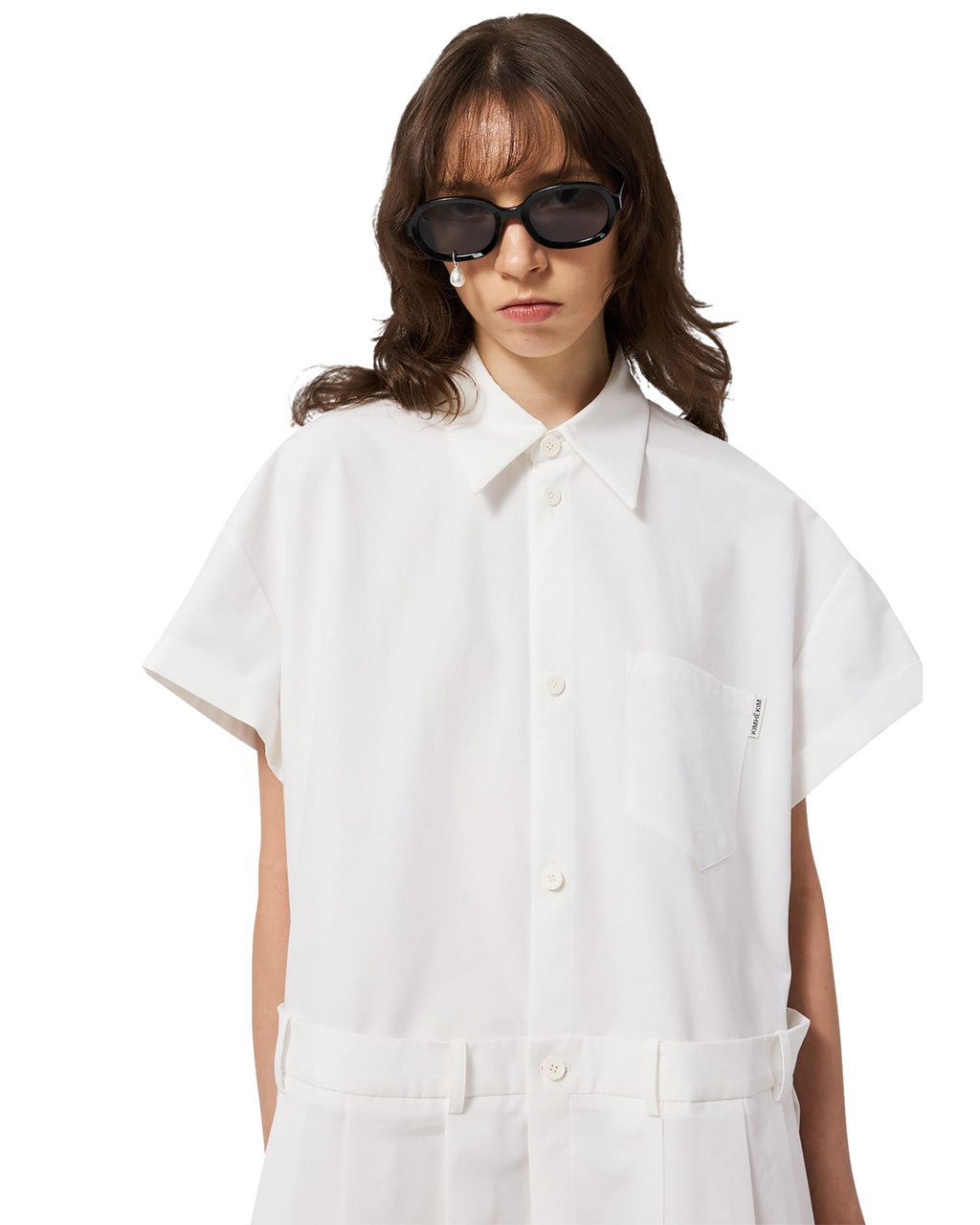 Kimhe Kim - Kokka Shirt Dress (White) product image 12 | TRAB K-Fashion Australia