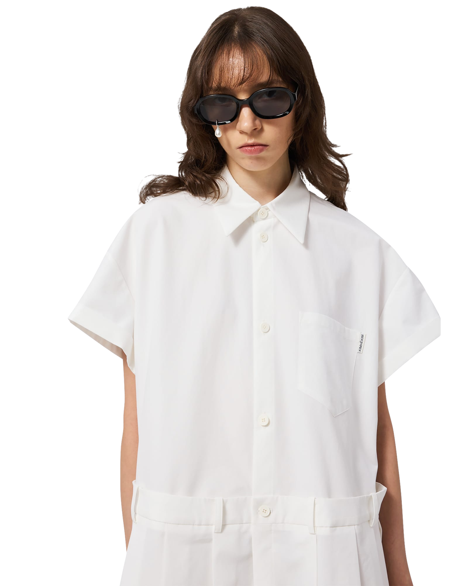 Kimhe Kim - Kokka Shirt Dress (White) product image 12 | TRAB K-Fashion Australia