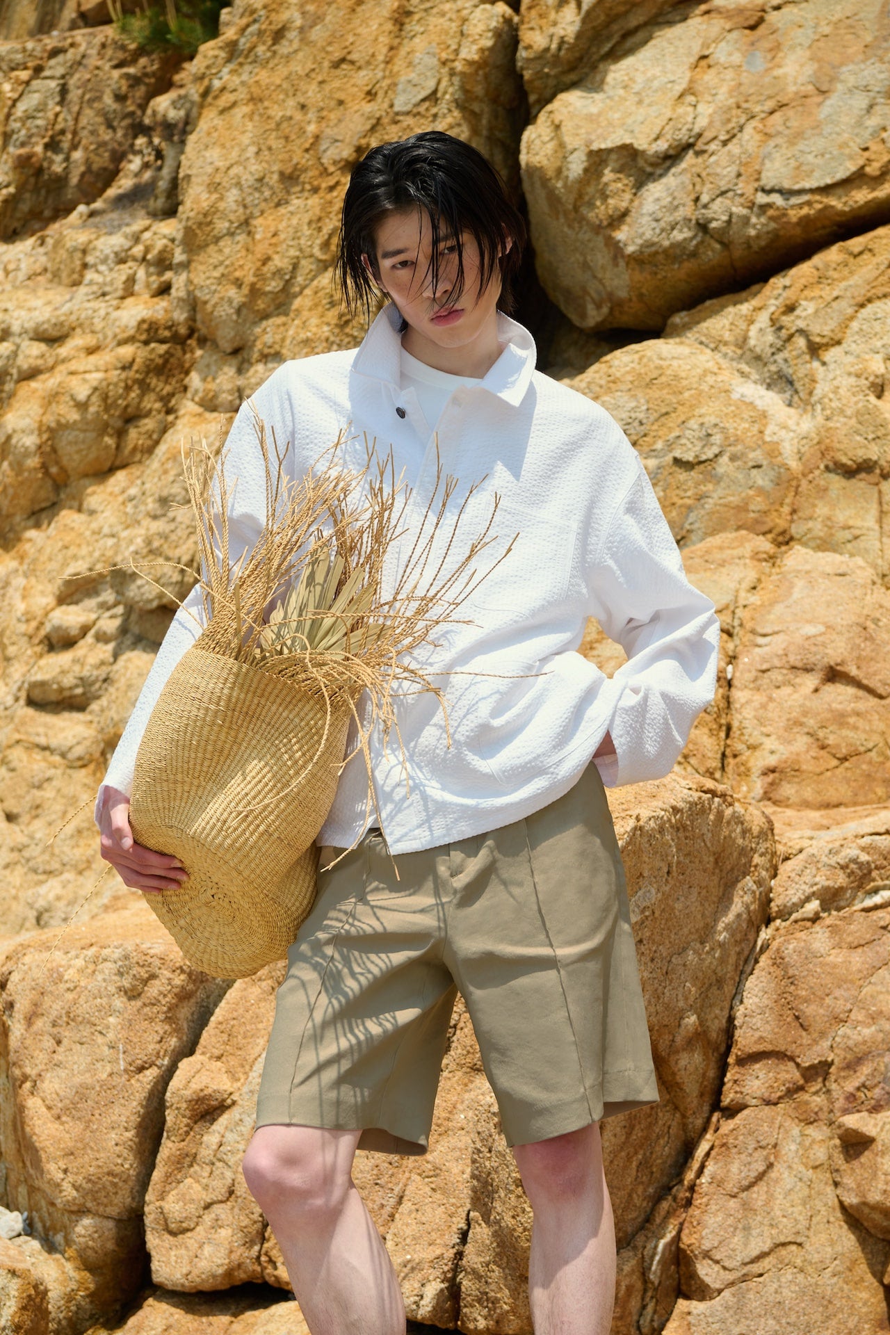 STU - Seersucker Jacket (White) product image 2 | TRAB K-Fashion Australia