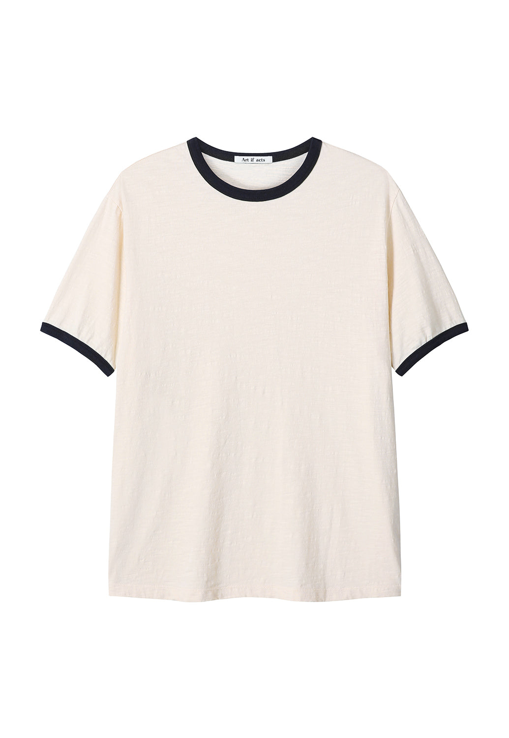 Art if acts - Slub Ringer Tee (Cream/Navy) product image 6 | TRAB K-Fashion Australia