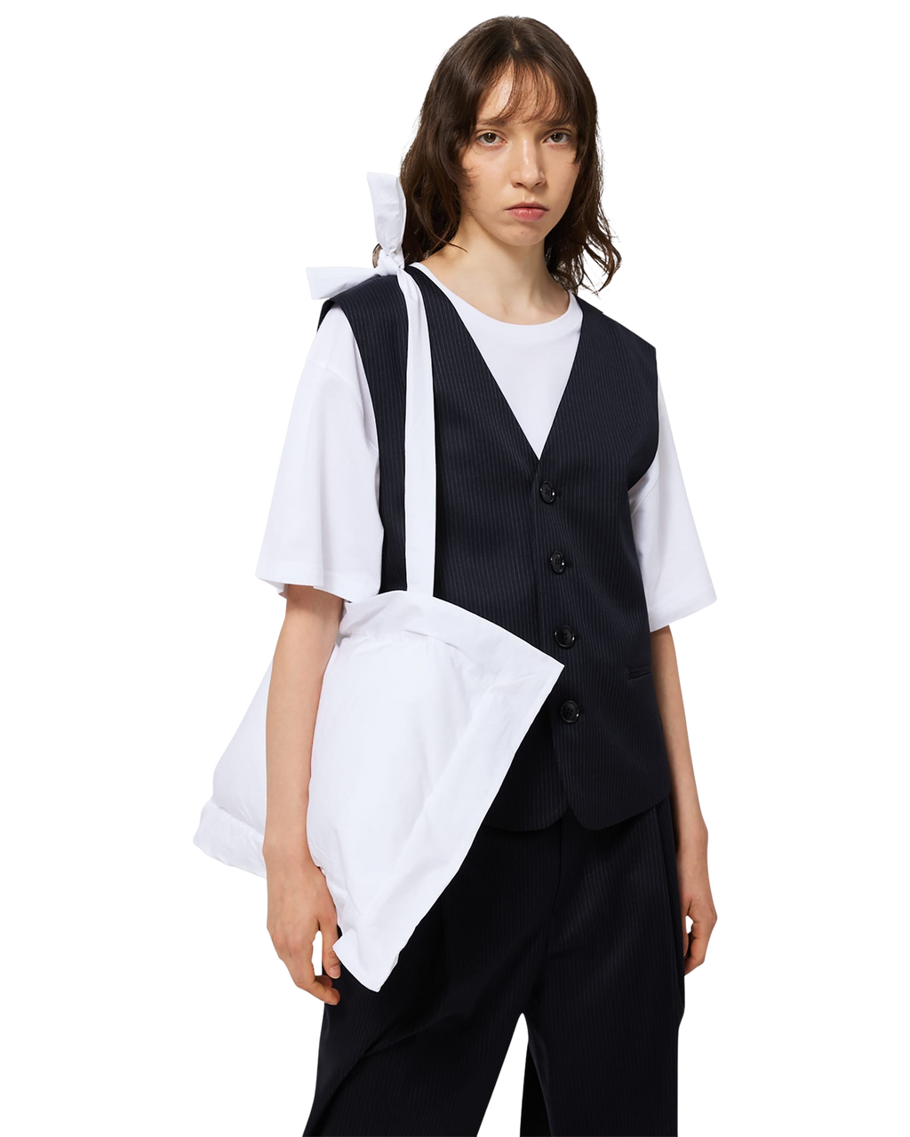 Kimhe Kim - Stripped Classic Vest (Navy) product image 8 | TRAB K-Fashion Australia