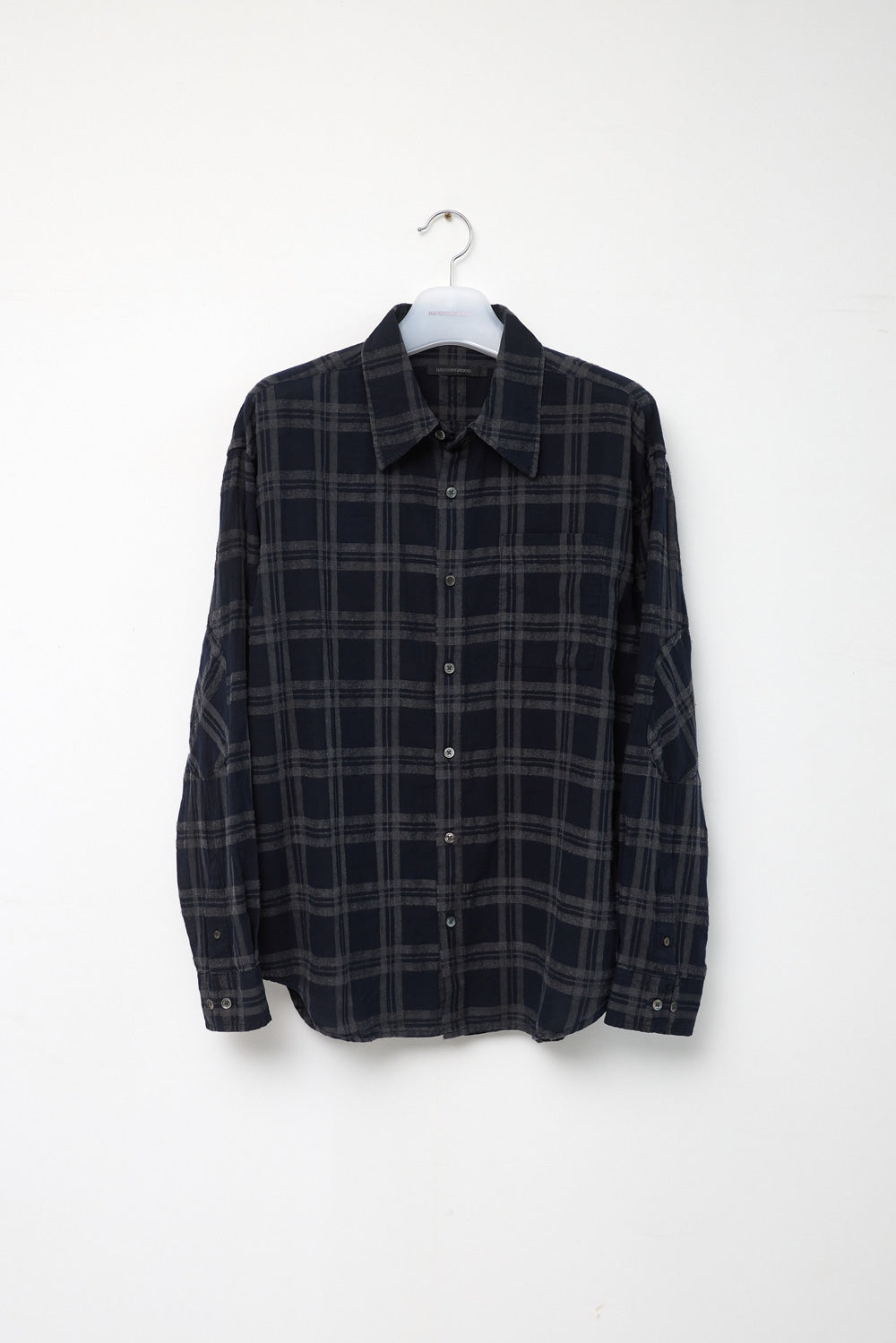 Hatchingroom - Archive Shirt V2 Boiled Check Dark (Navy) product image 1 | TRAB K-Fashion Australia