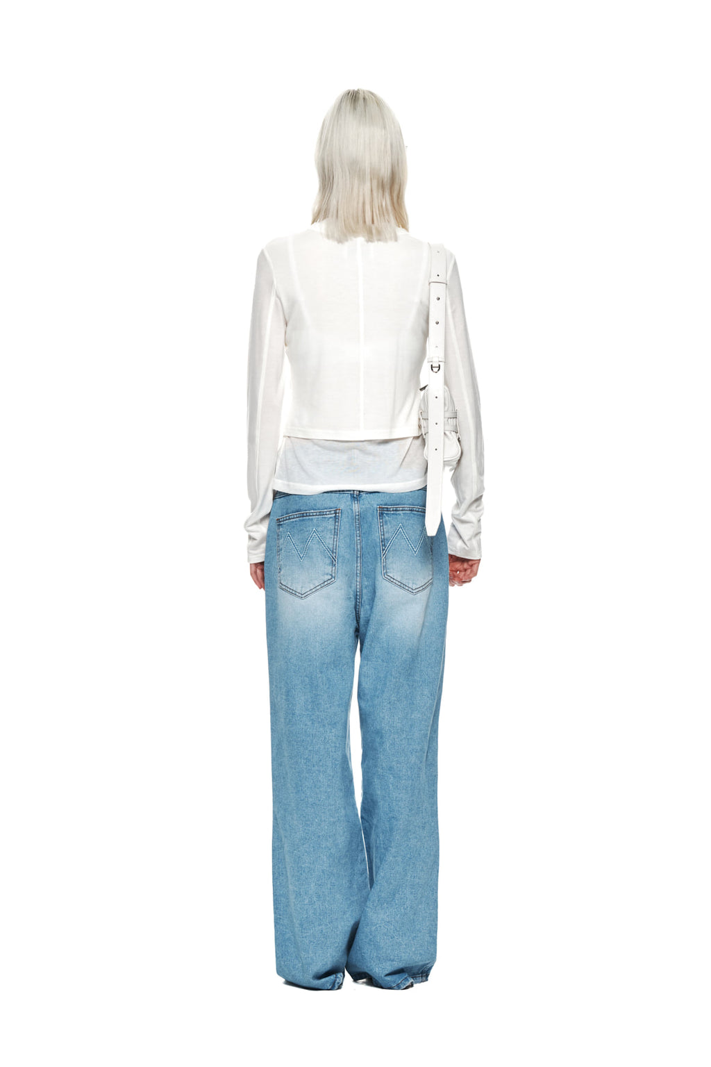 Matin Kim - Layered Snap Cardigan (White) product image 7 | TRAB K-Fashion Australia