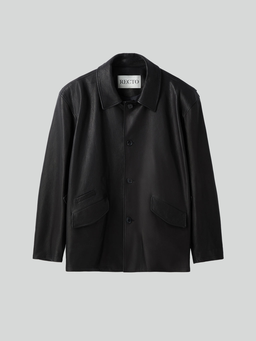 Recto - Vintage Leather Chore Jacket (Black) product image 5 | TRAB K-Fashion Australia
